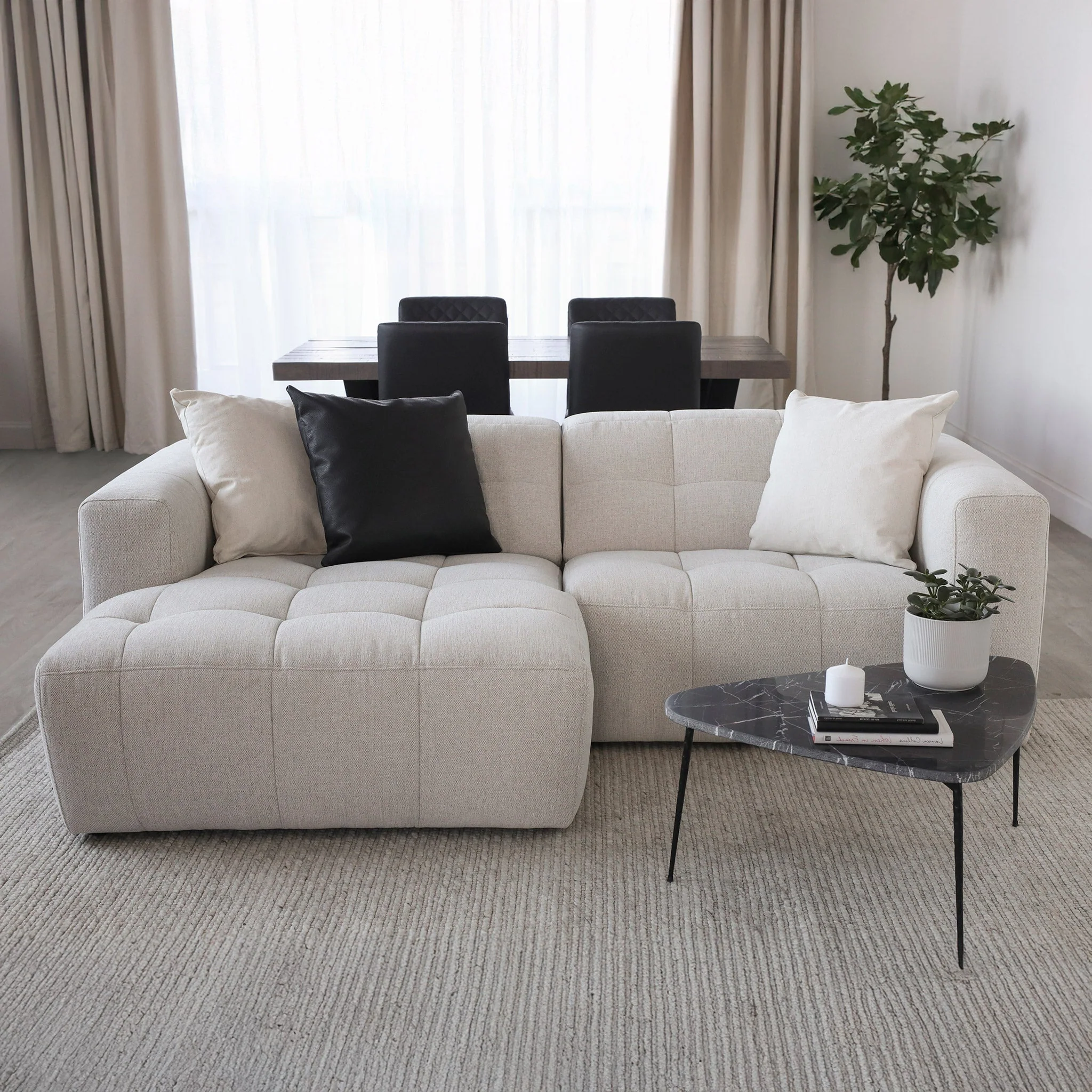 Modulaire Emma en tissu greige pâle - Image 21