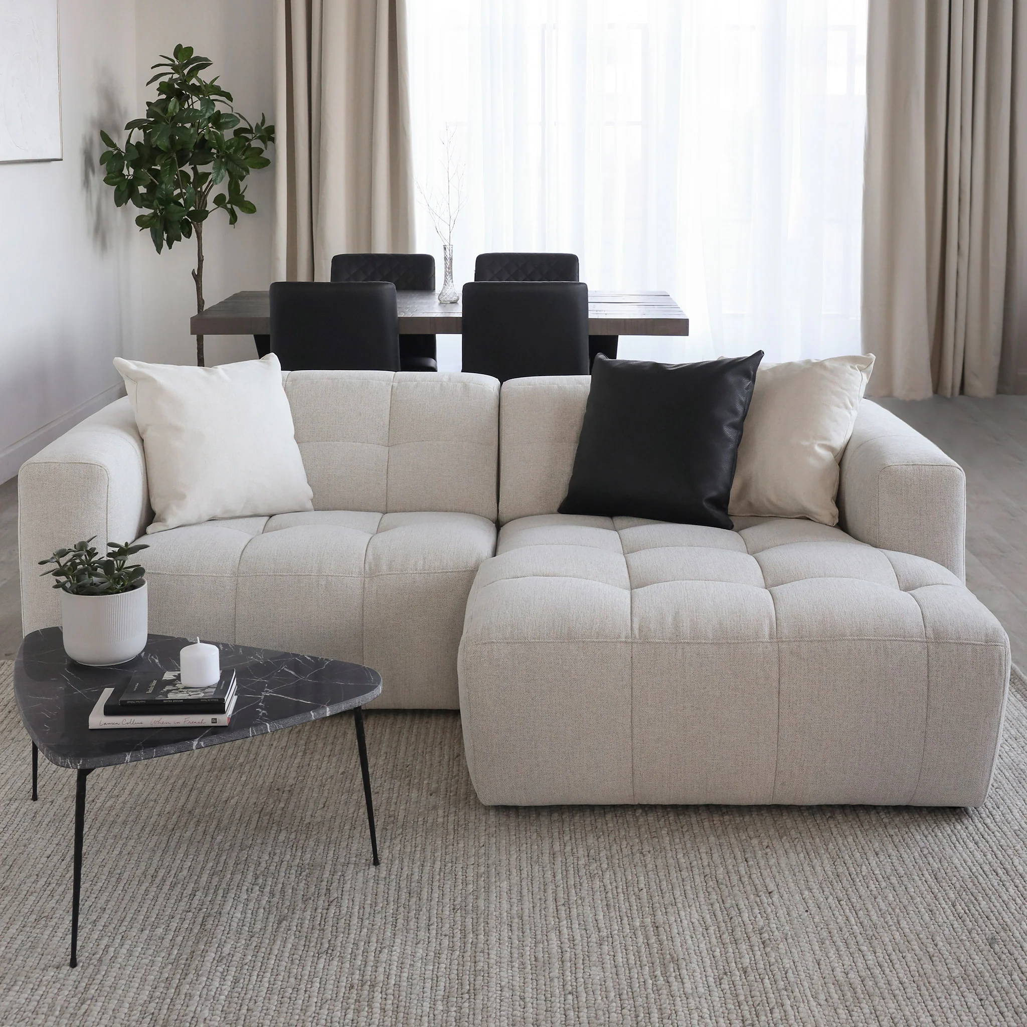 Modulaire Emma en tissu greige pâle - Image 26