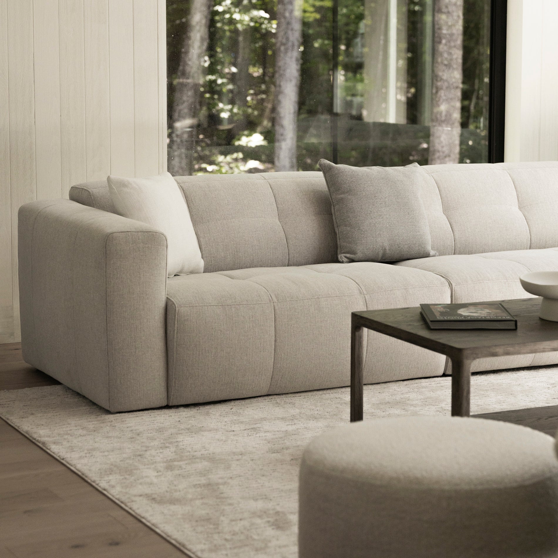 Modulaire Emma en tissu greige pâle - Image 4