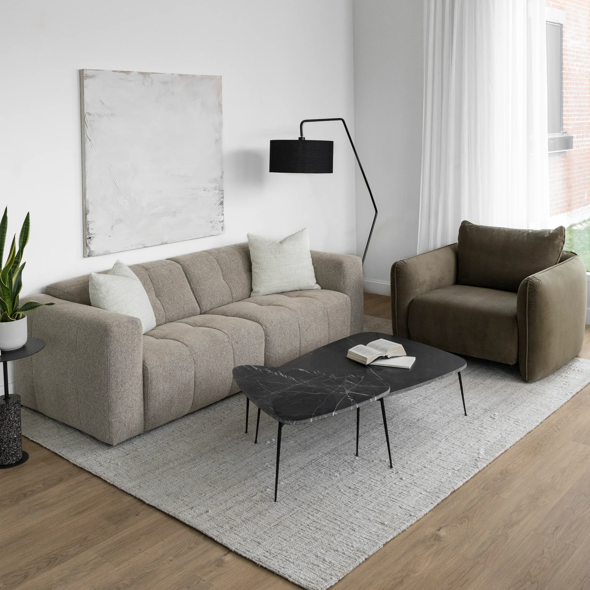 Modulaire Emma en tissu sésame - Image 15