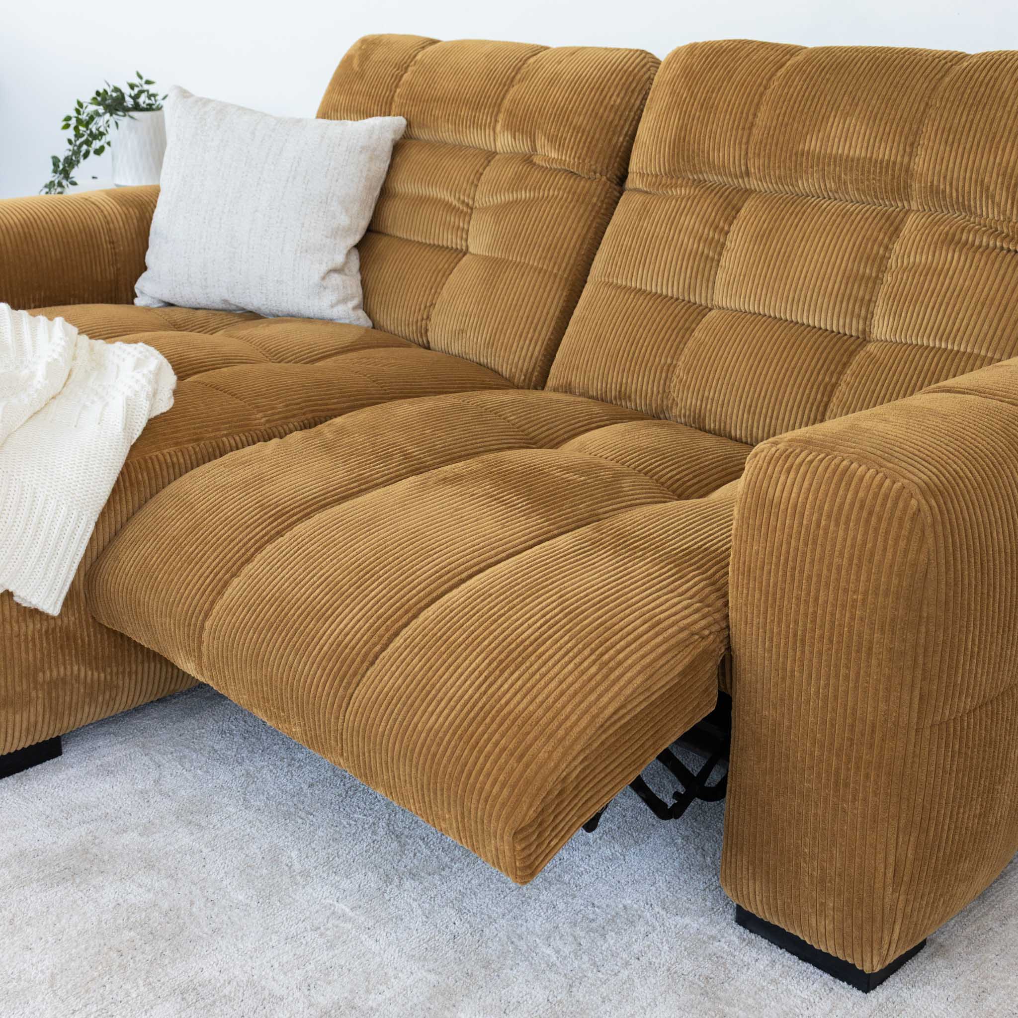 Sectionnel inclinable et en velours - Esther - Image 10