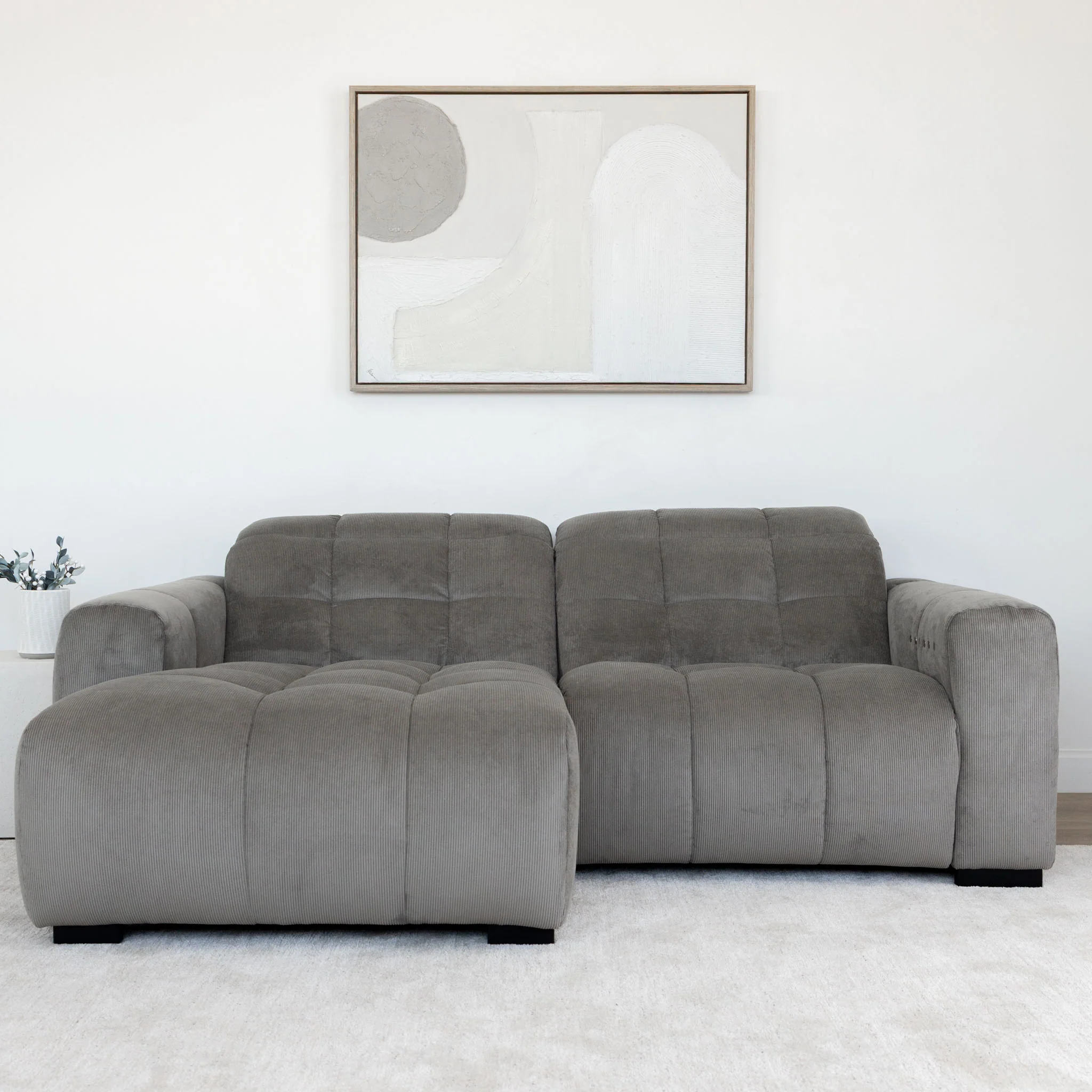 Sectionnel inclinable et en velours - Esther - Image 19