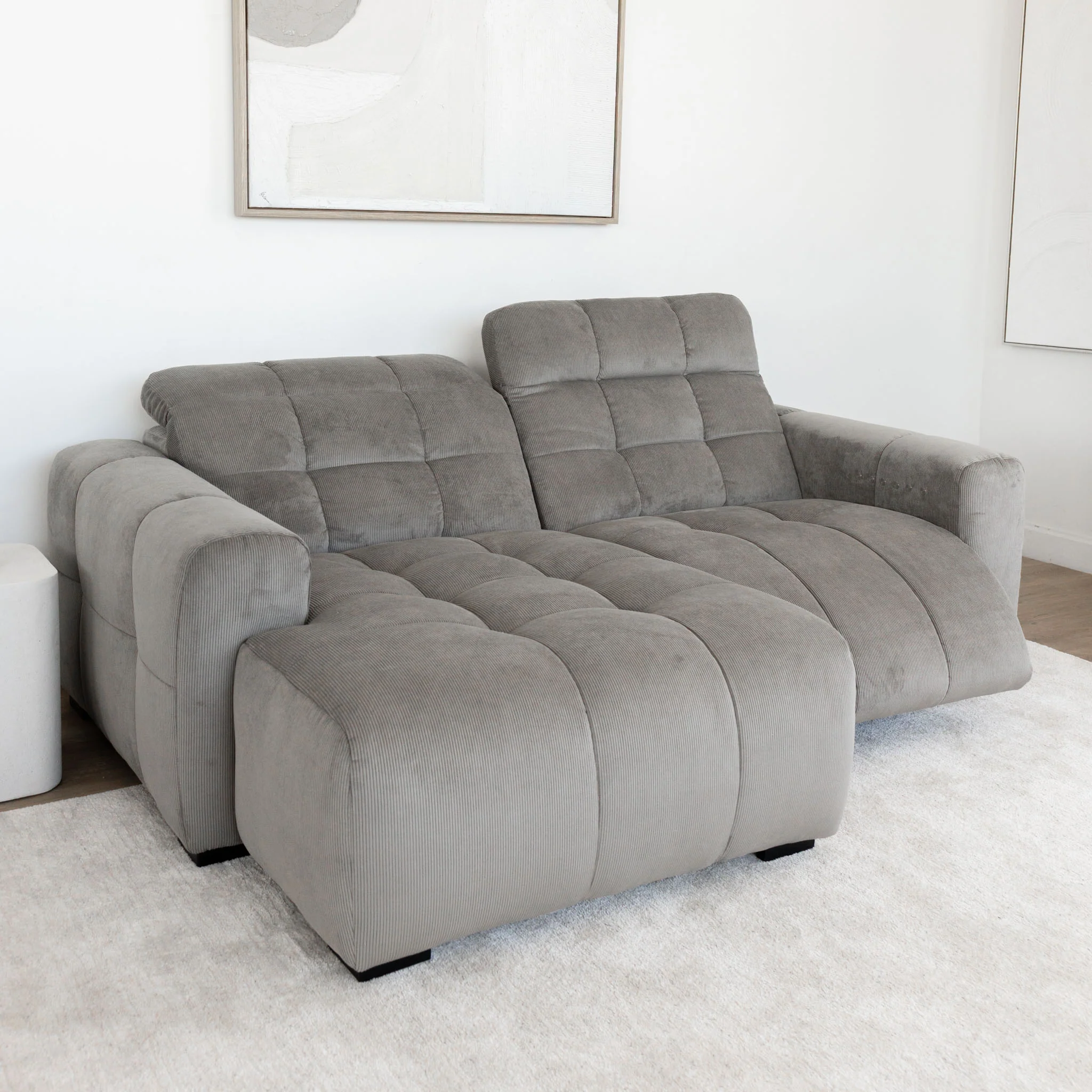 Sectionnel inclinable et en velours - Esther - Image 20
