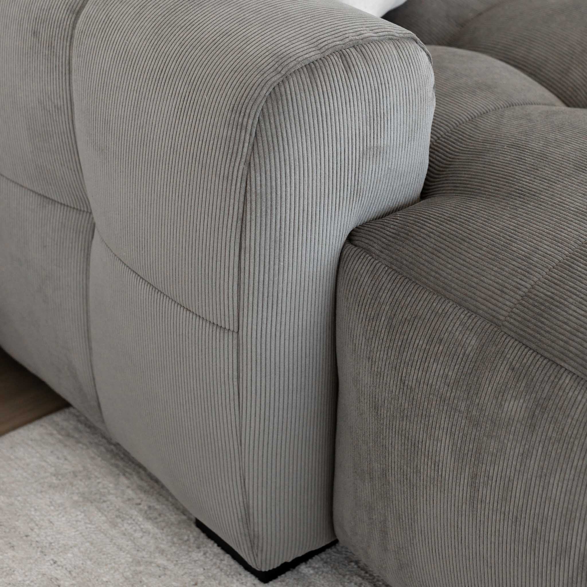 Sectionnel inclinable et en velours - Esther - Image 22