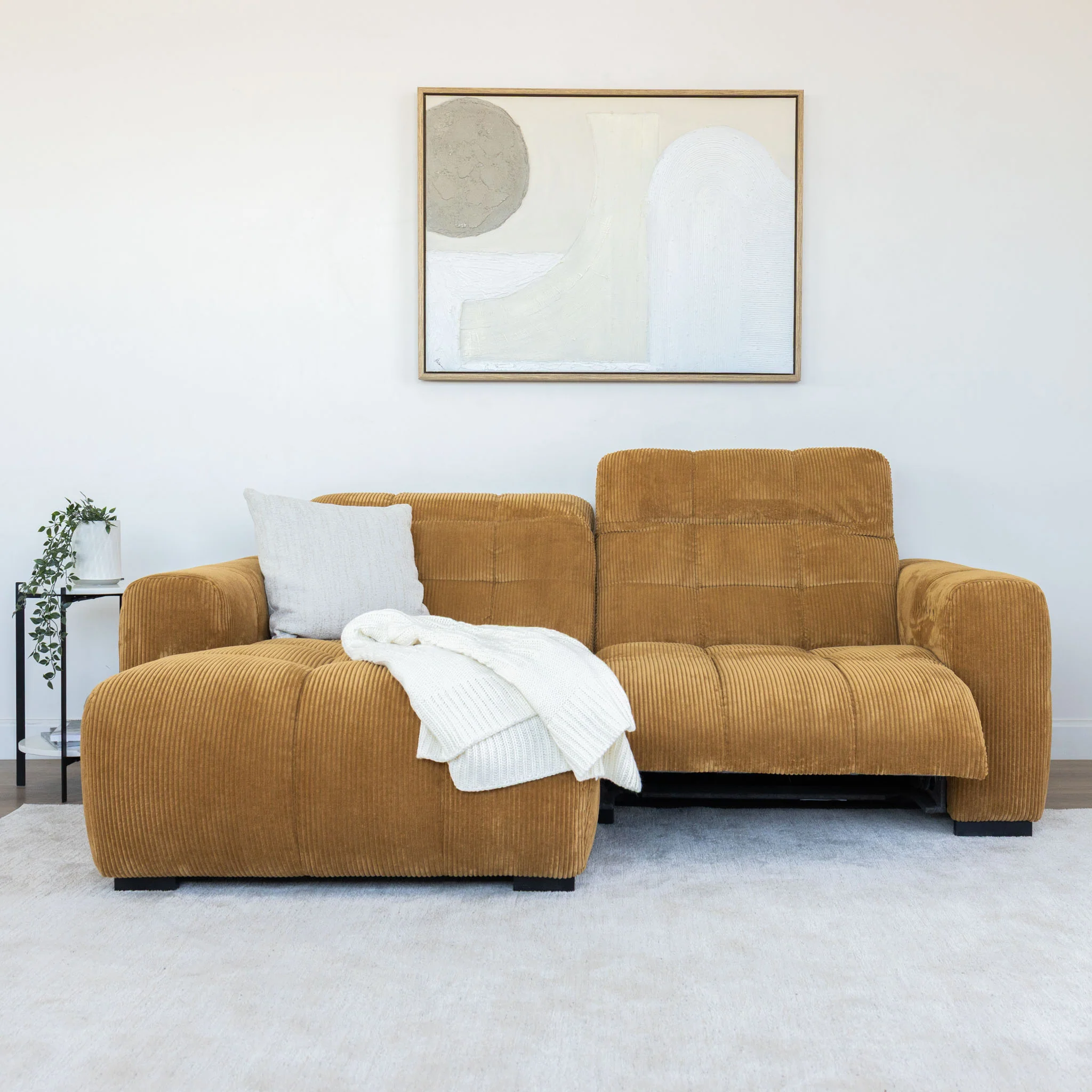 Sectionnel inclinable et en velours - Esther - Image 3