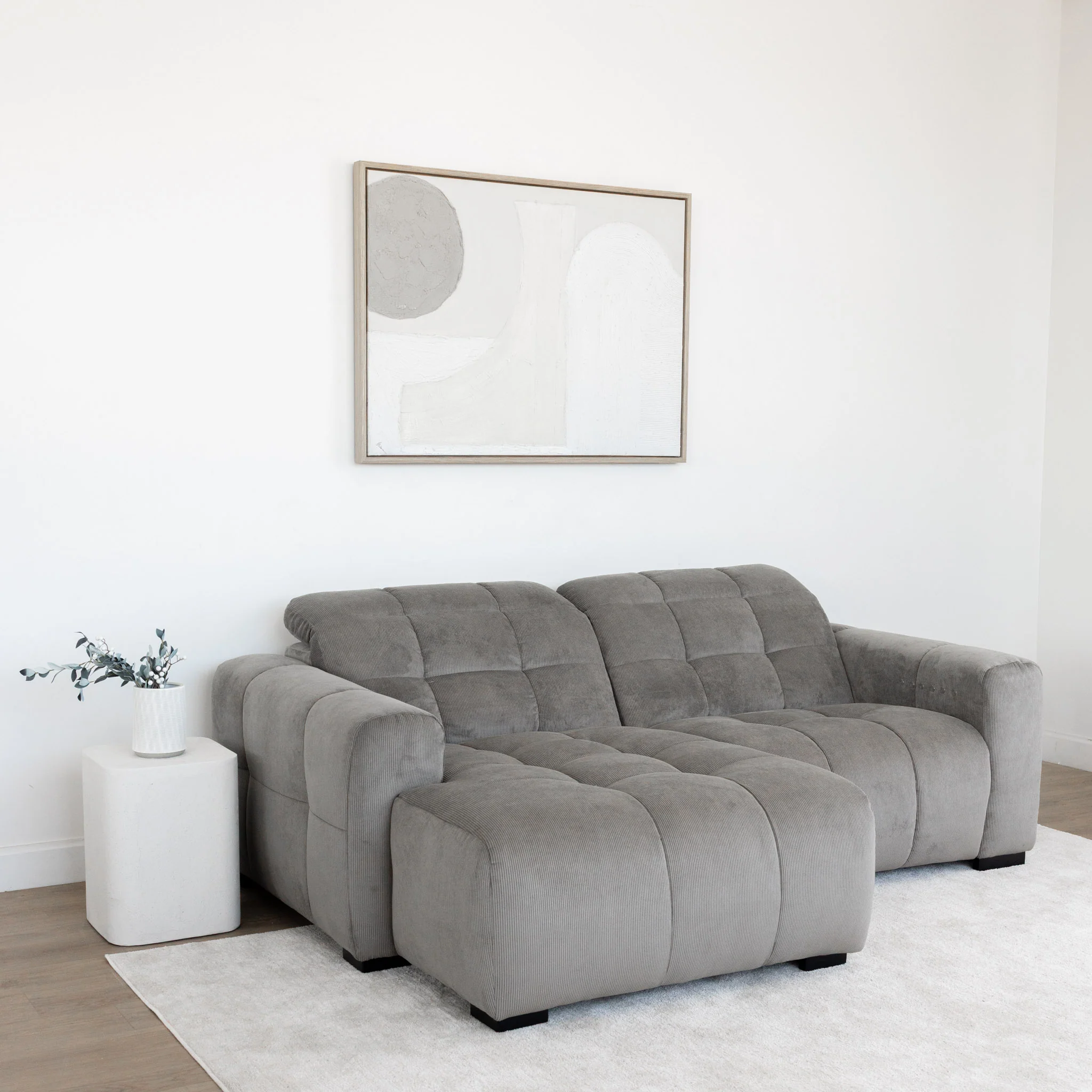 Sectionnel inclinable et en velours - Esther - Image 30