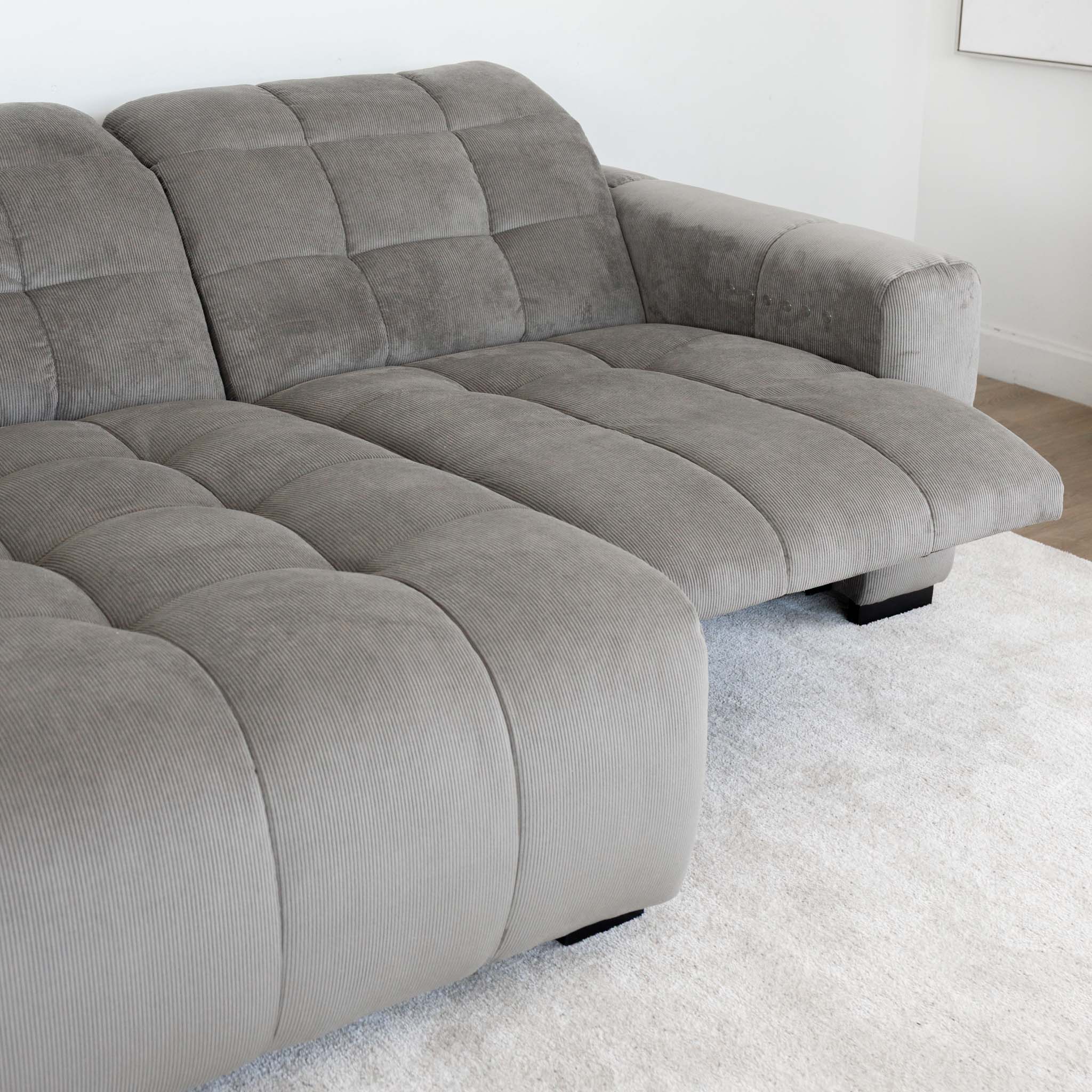 Sectionnel inclinable et en velours - Esther - Image 34