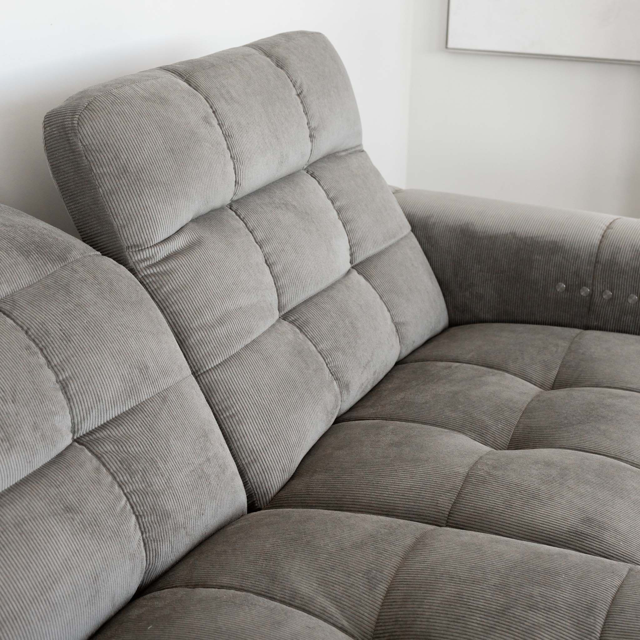 Sectionnel inclinable et en velours - Esther - Image 35