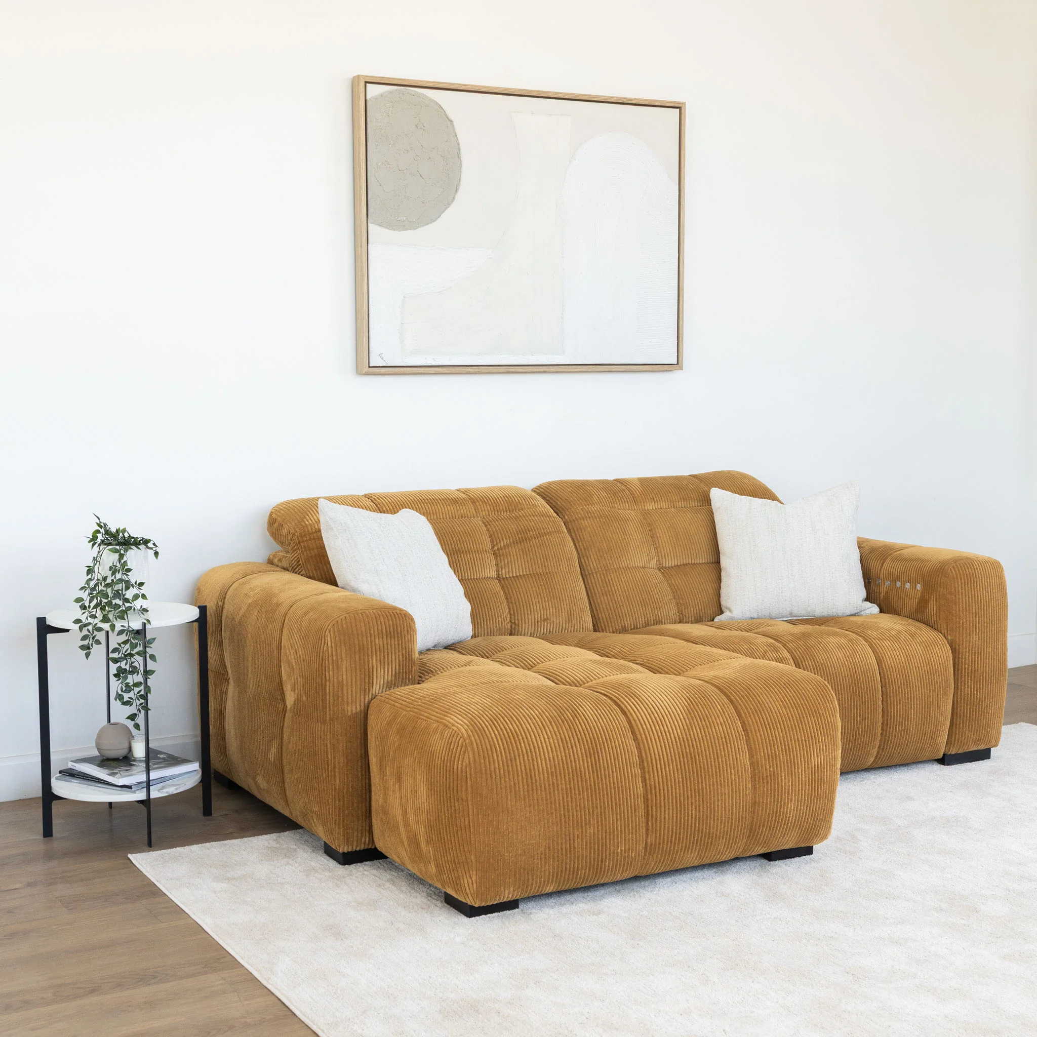 Sectionnel inclinable et en velours - Esther - Image 6