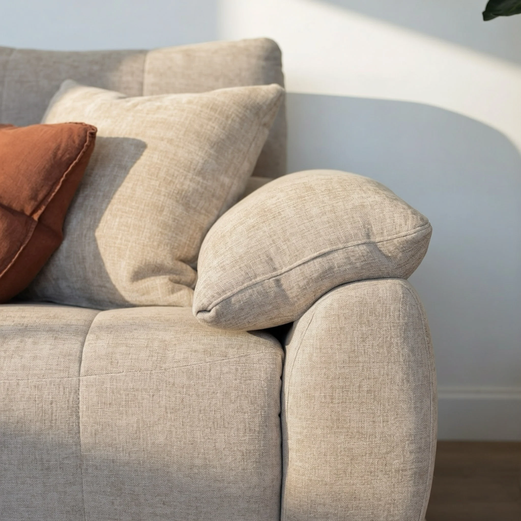 Sectionnel Gaspard en tissu sable fin - Image 3