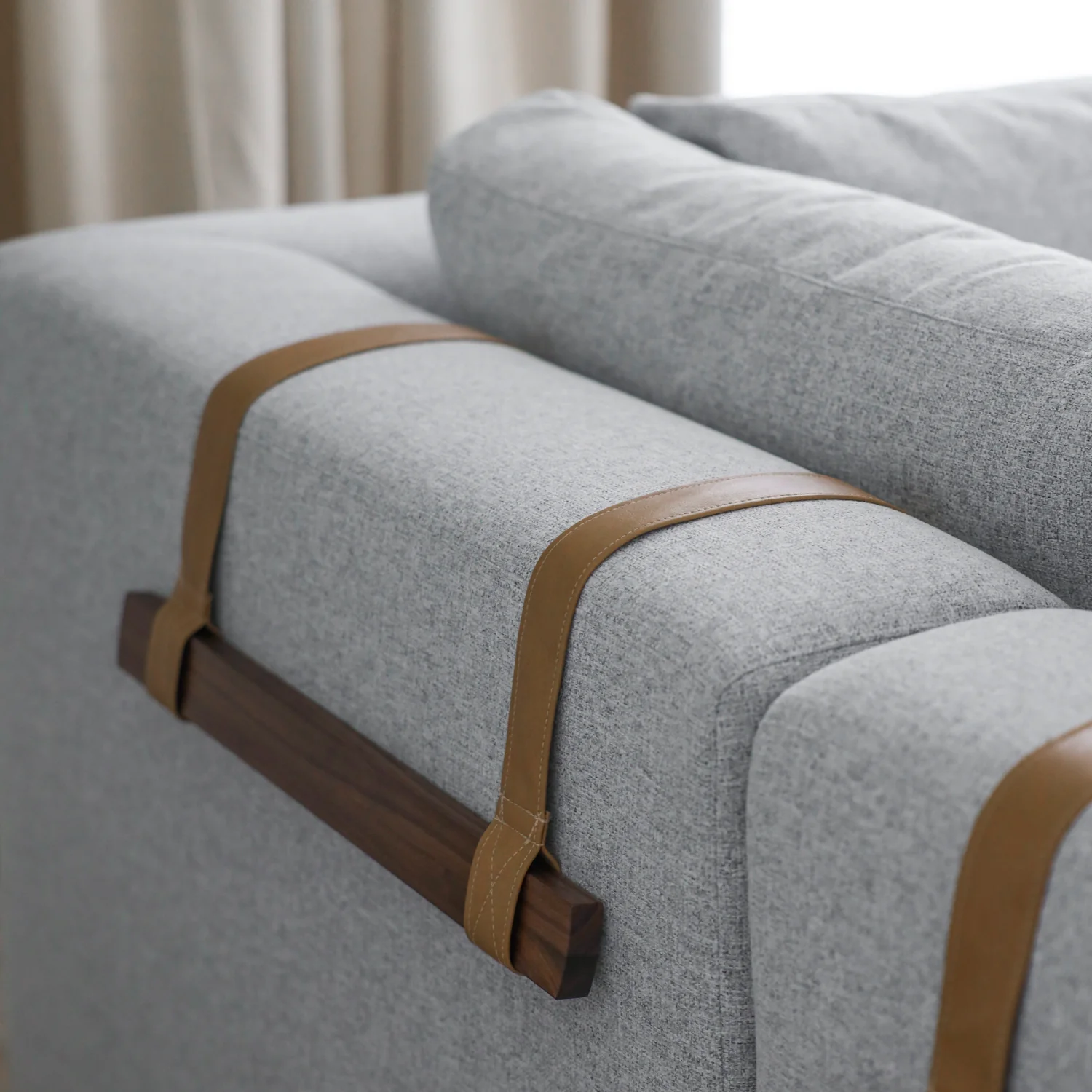Modulaire Henri en tissu gris doux - Image 2