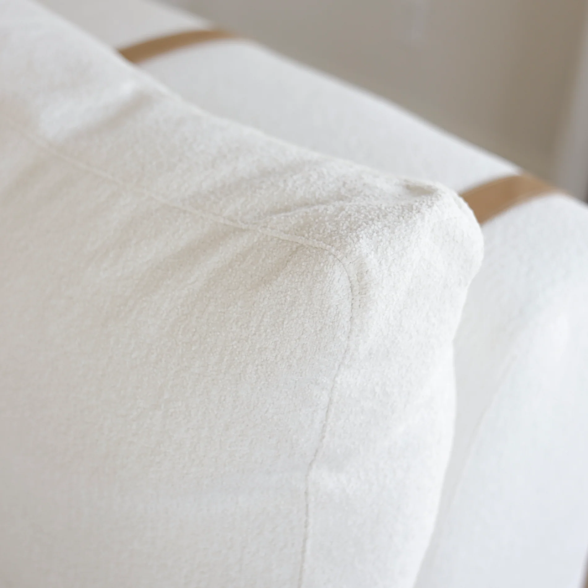 Modulaire 2 morceaux en tissu bouclé crème - Henri - Image 13