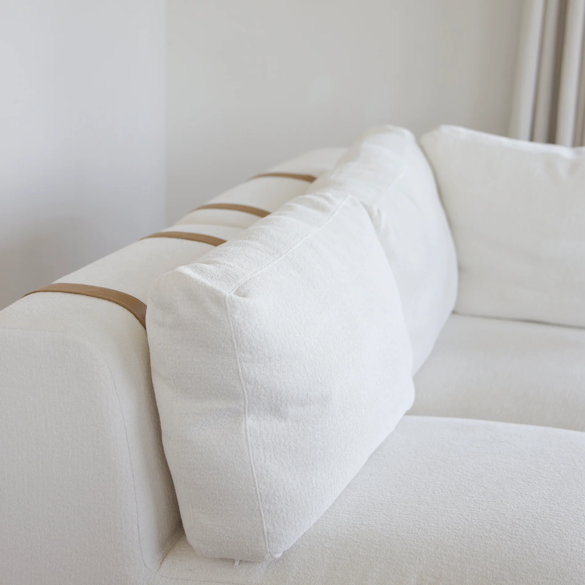 Modulaire 2 morceaux en tissu bouclé crème - Henri - Image 14