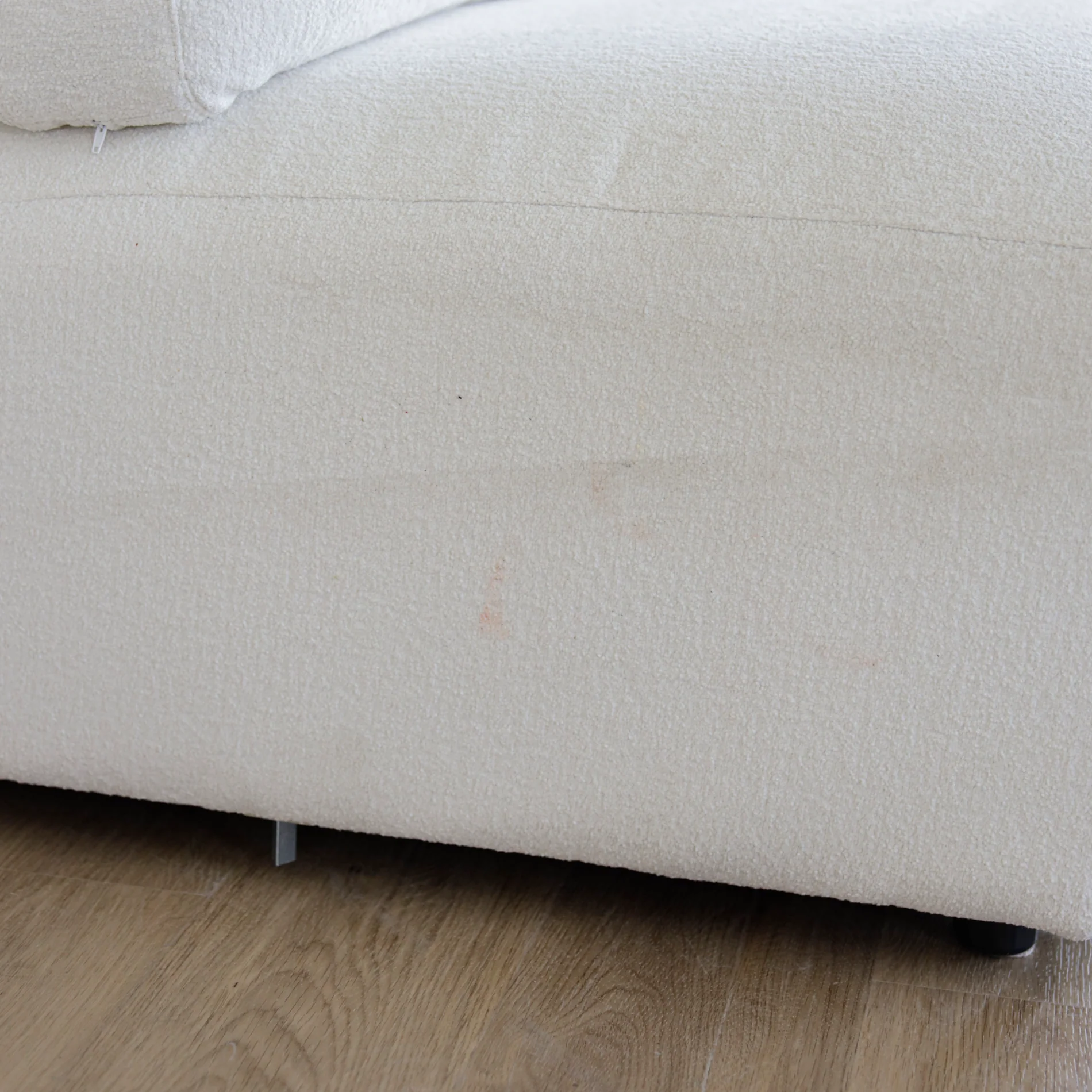 Modulaire 2 morceaux en tissu bouclé crème - Henri - Image 3