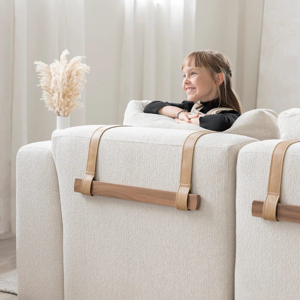 Modulaire Henri en tissu bouclette sable - Image 2