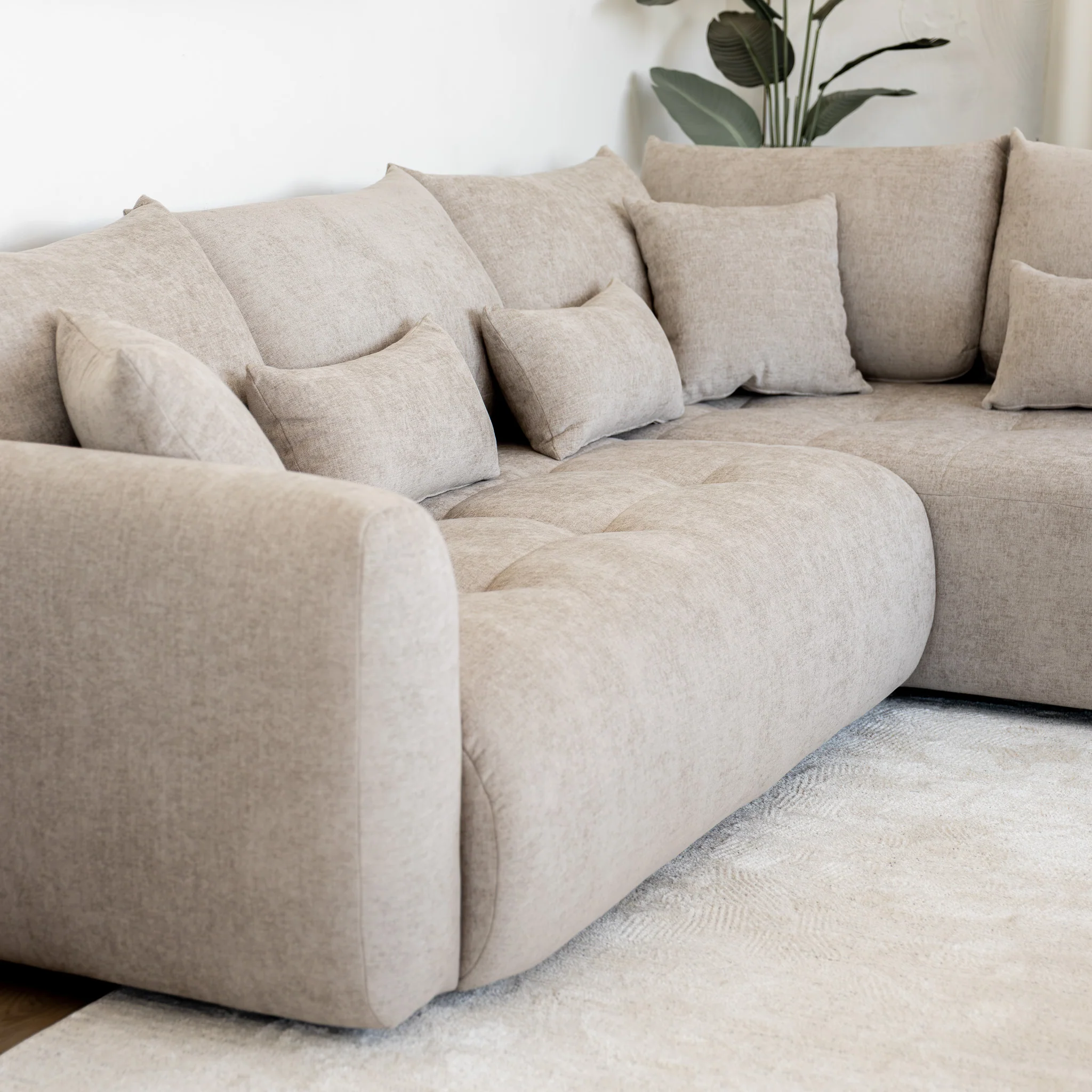 Modulaire Laurent en tissu sable fin - Image 6