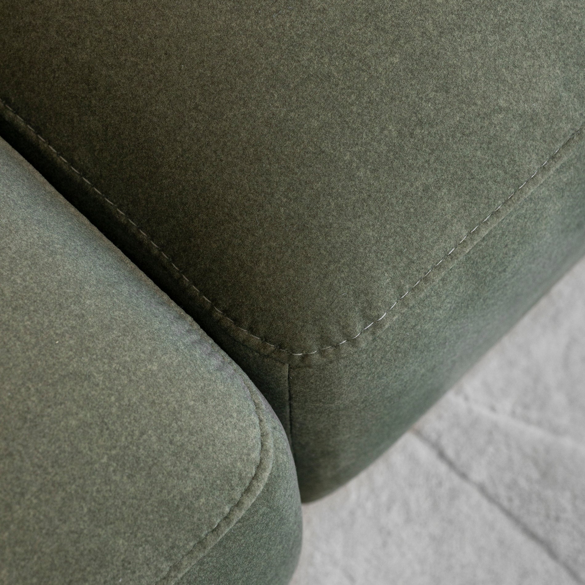 Modulaire Lowell en tissu vert feutré - Image 3