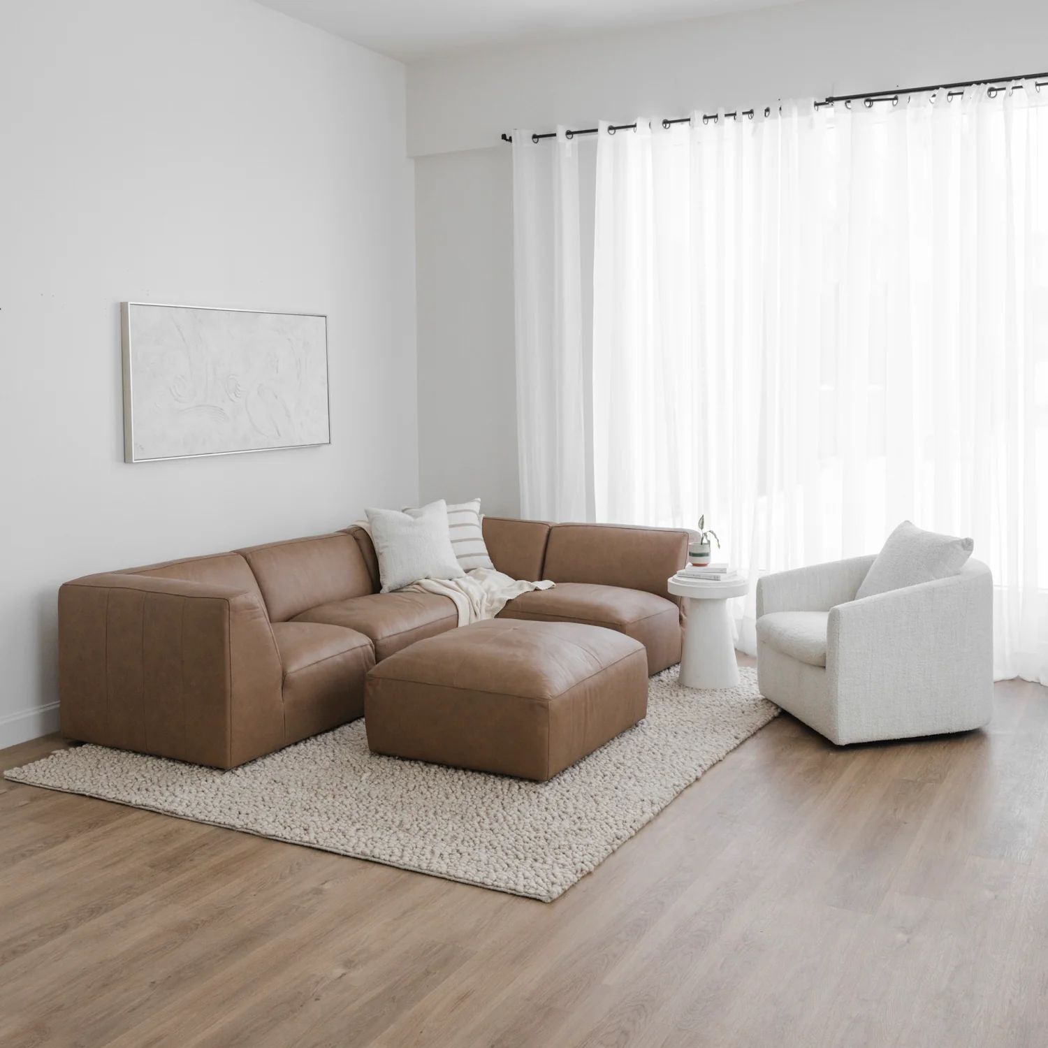 Modulaire Maverick en cuir café - Image 11