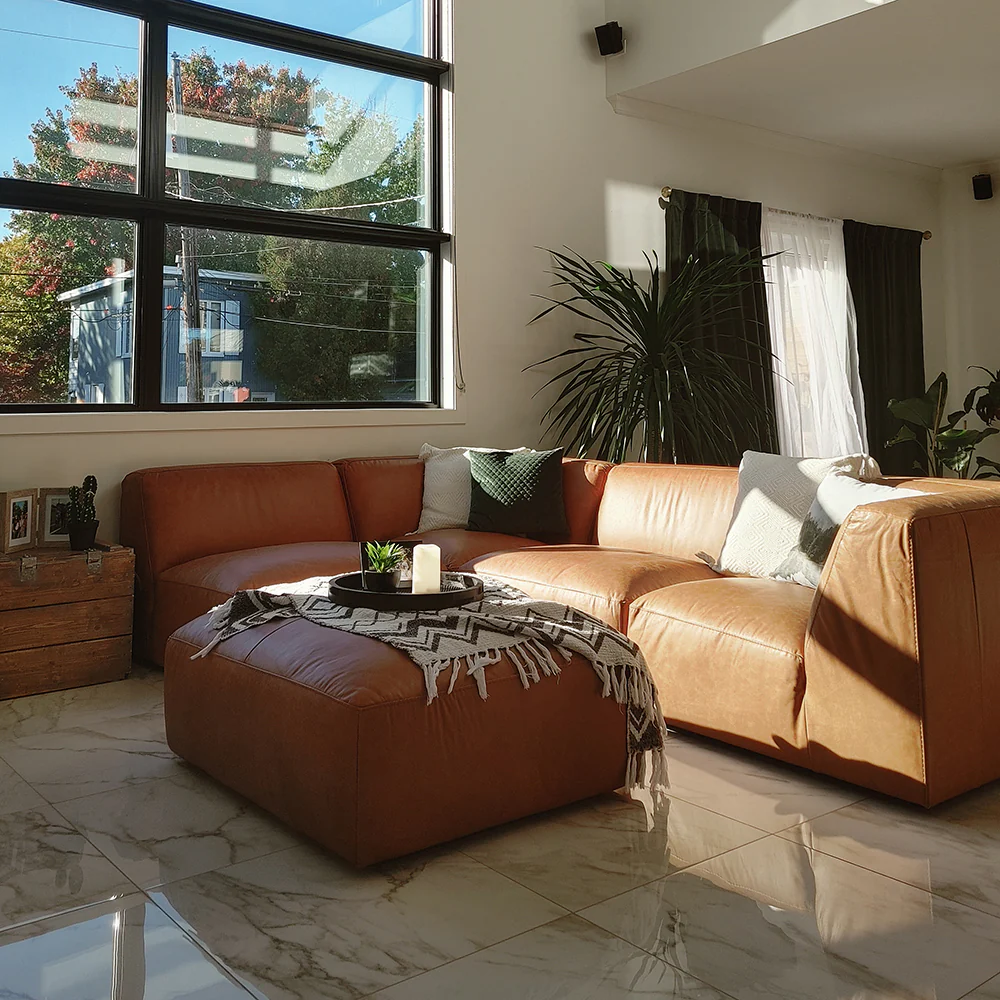 Modulaire Maverick en cuir cognac - Image 3