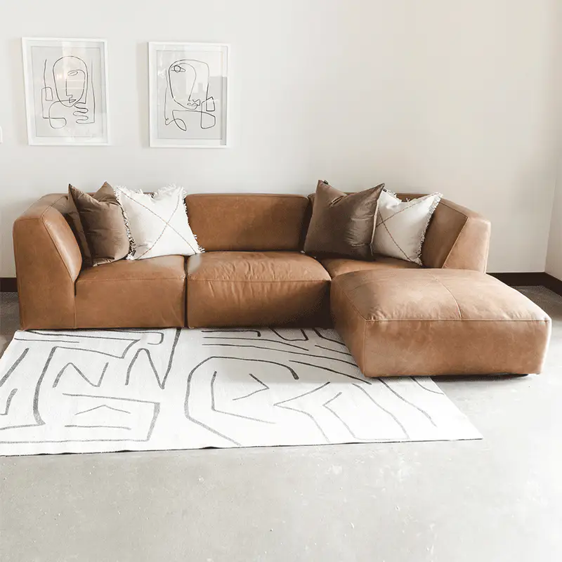 Modulaire Maverick en cuir cognac - Image 4