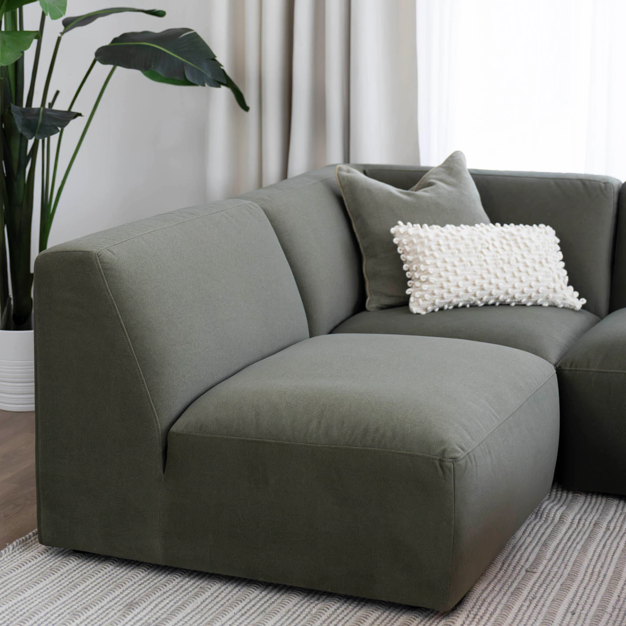 Modulaire Maverick en tissu vert feutré - Image 3