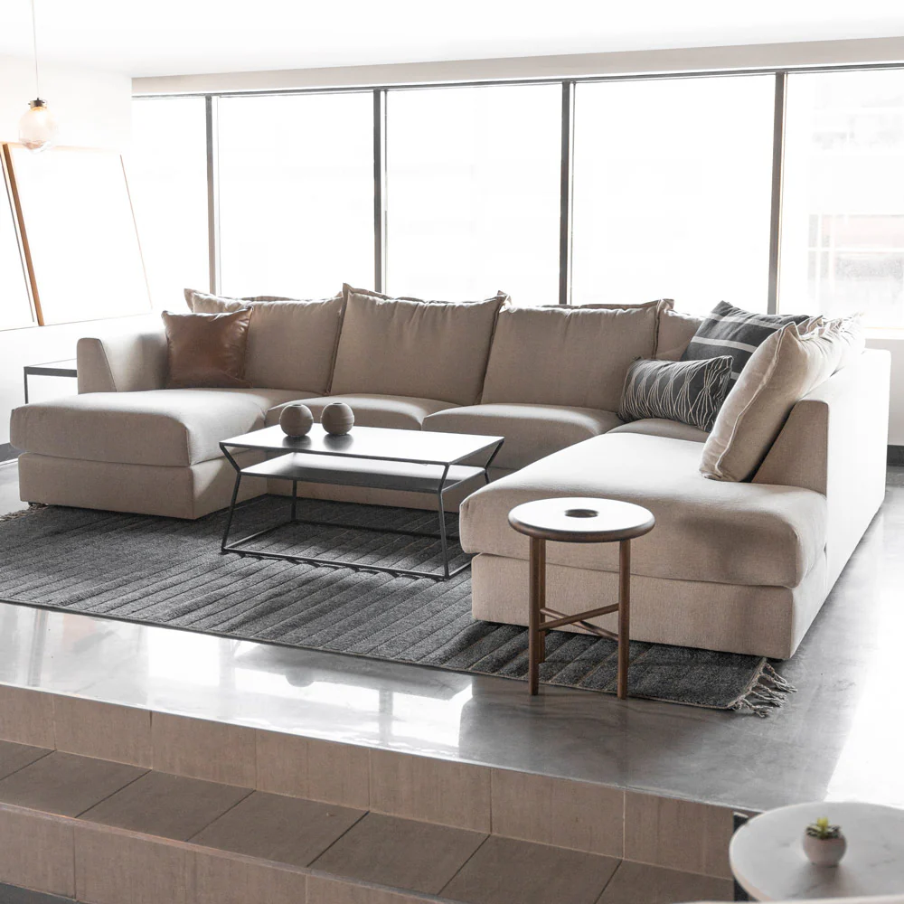 Modulaire Milan en tissu greige pâle - Image 10