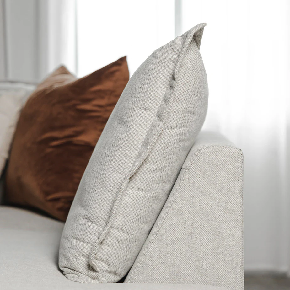 Modulaire Milan en tissu greige pâle - Image 5