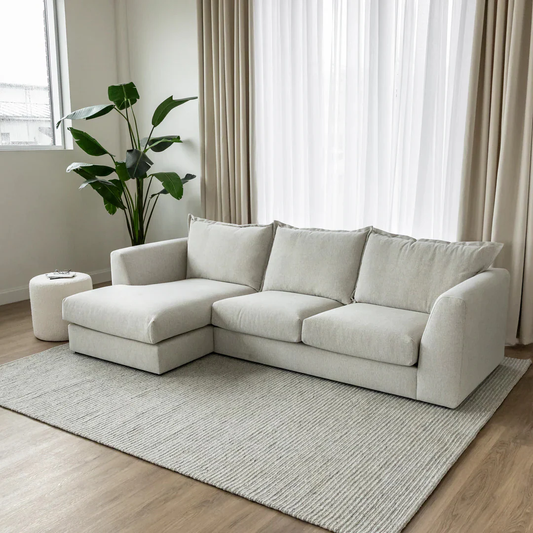 Modulaire Milan en tissu greige pâle - Image 12
