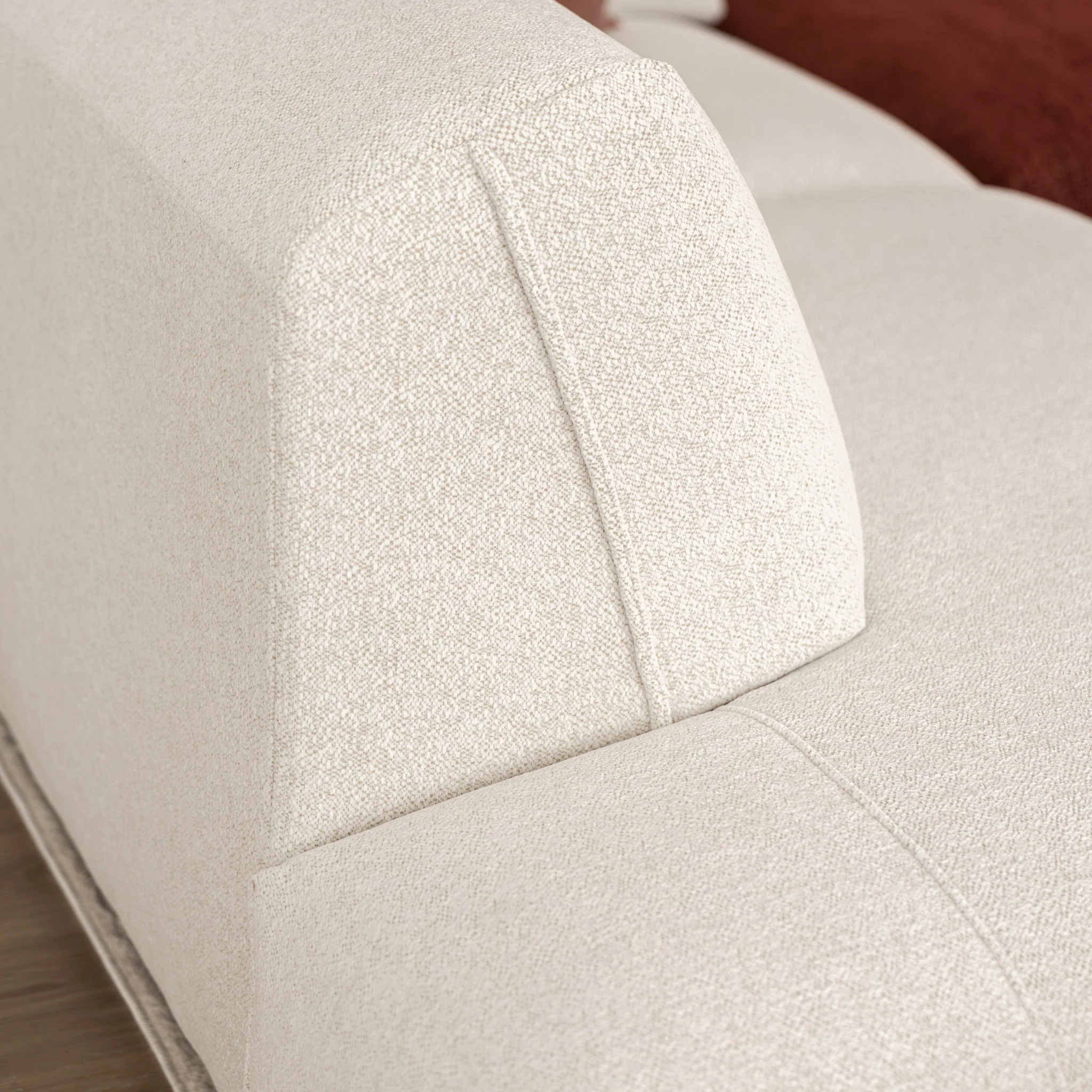 Modulaire Milo en tissu crème et bordeaux - Image 15