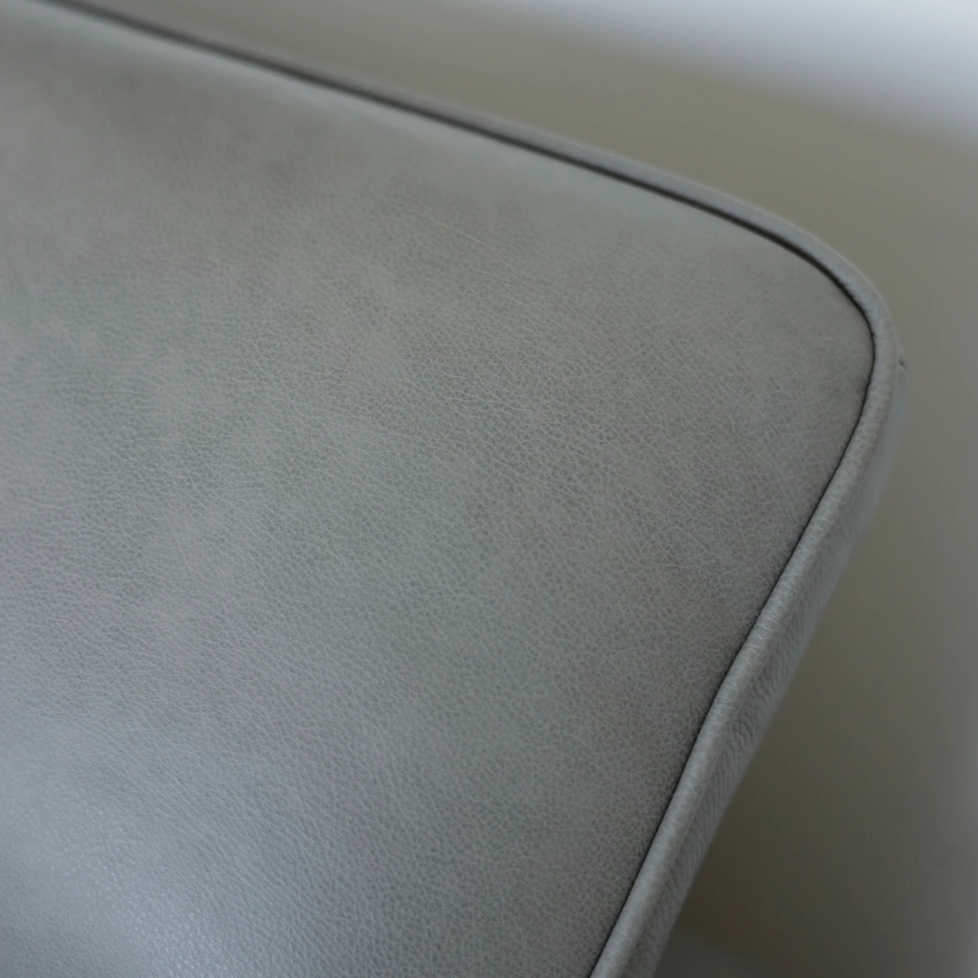 Modulaire 3 morceaux en cuir gris - Solano - Image 10