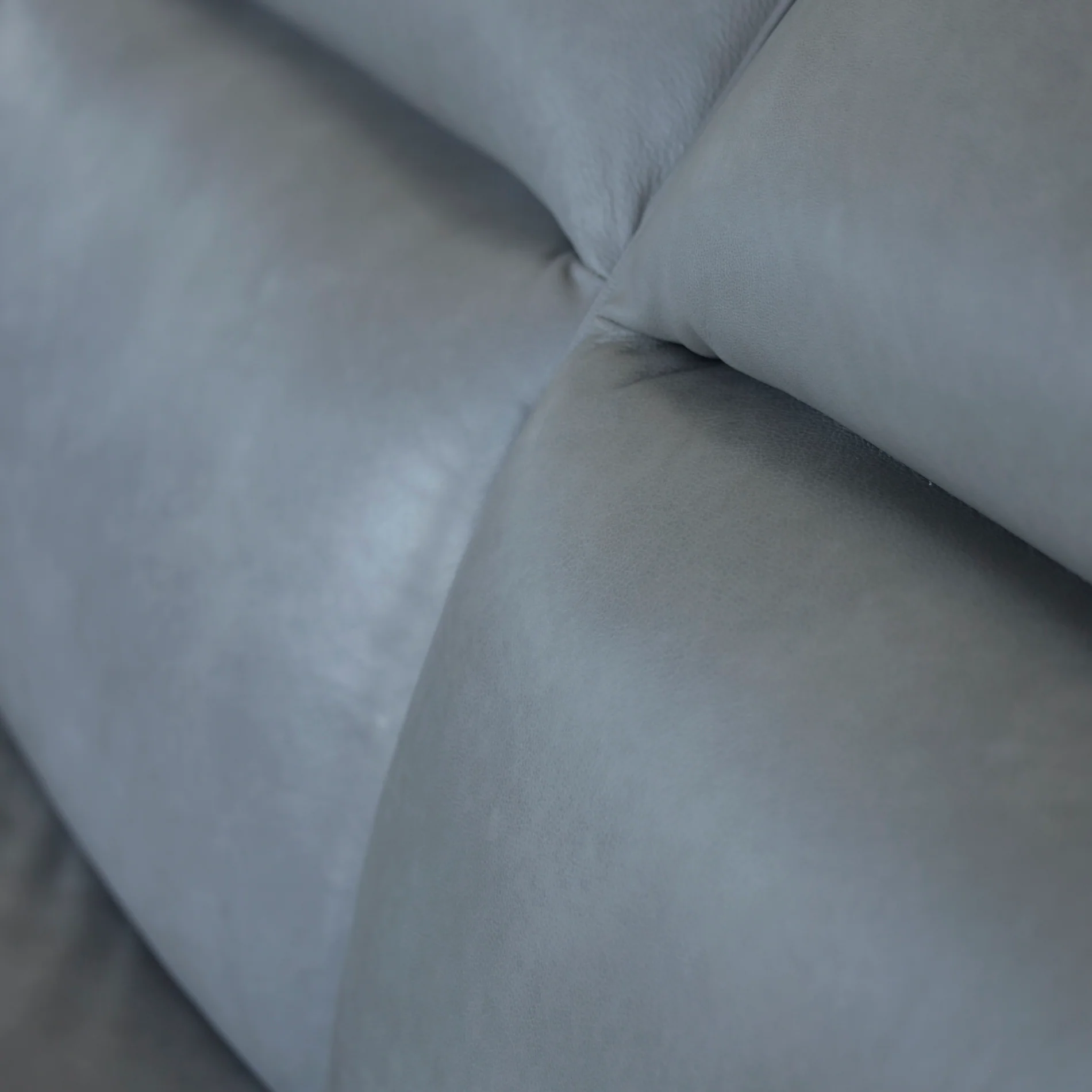 Modulaire 3 morceaux en cuir gris - Solano - Image 11