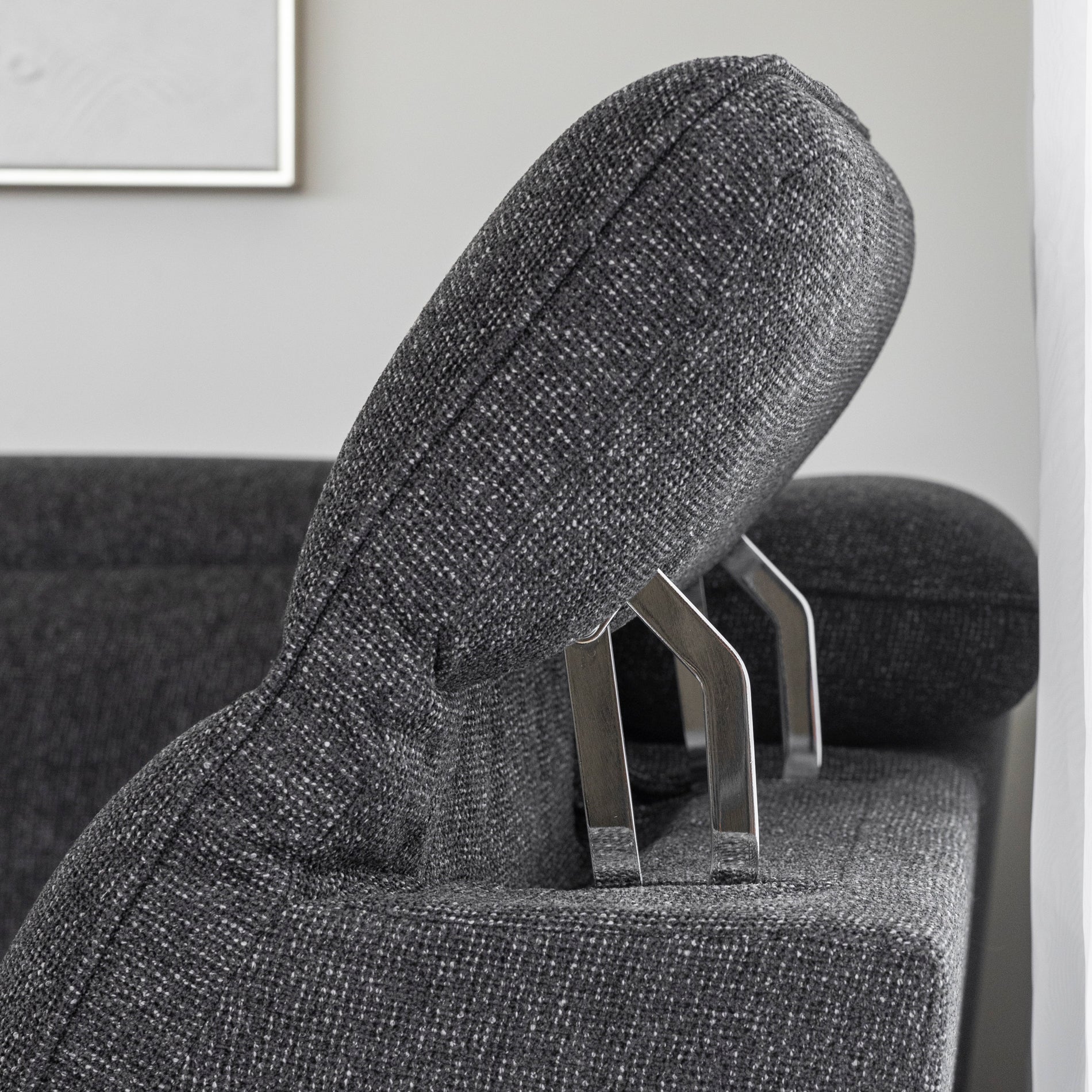 Sectionnel inclinable Solano en tissu anthracite - Image 4