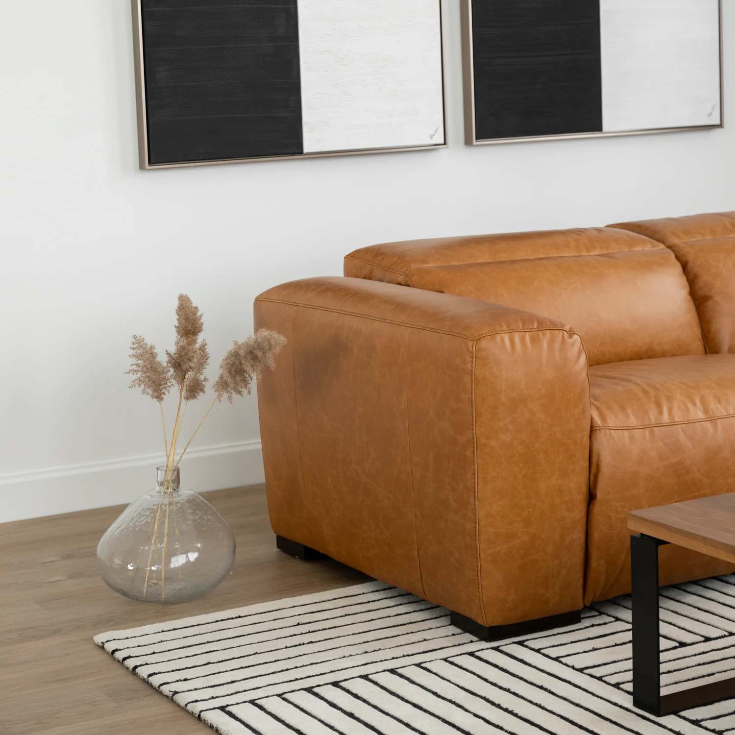 Modulaire Tampa en cuir brandy - Image 12