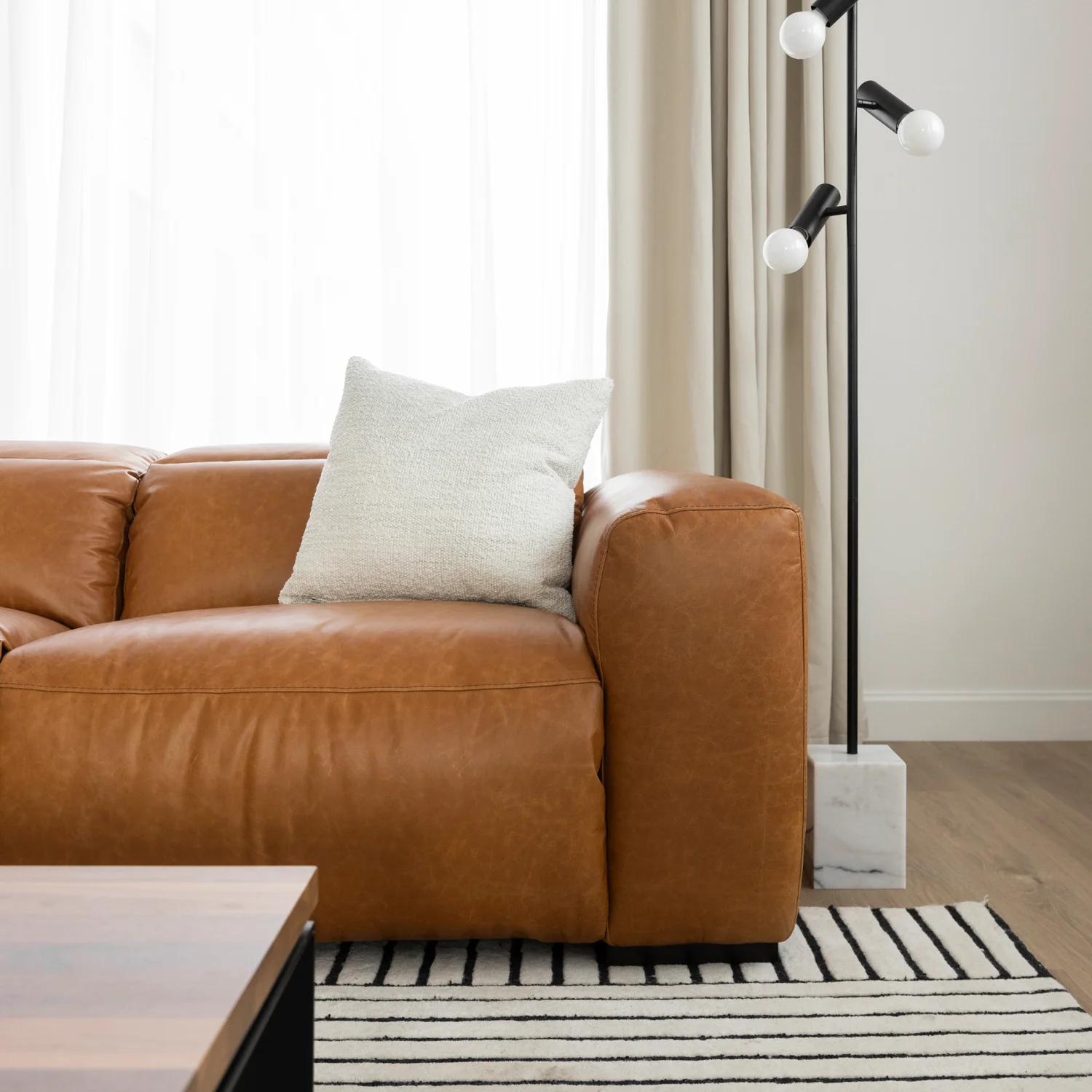 Modulaire Tampa en cuir brandy - Image 15