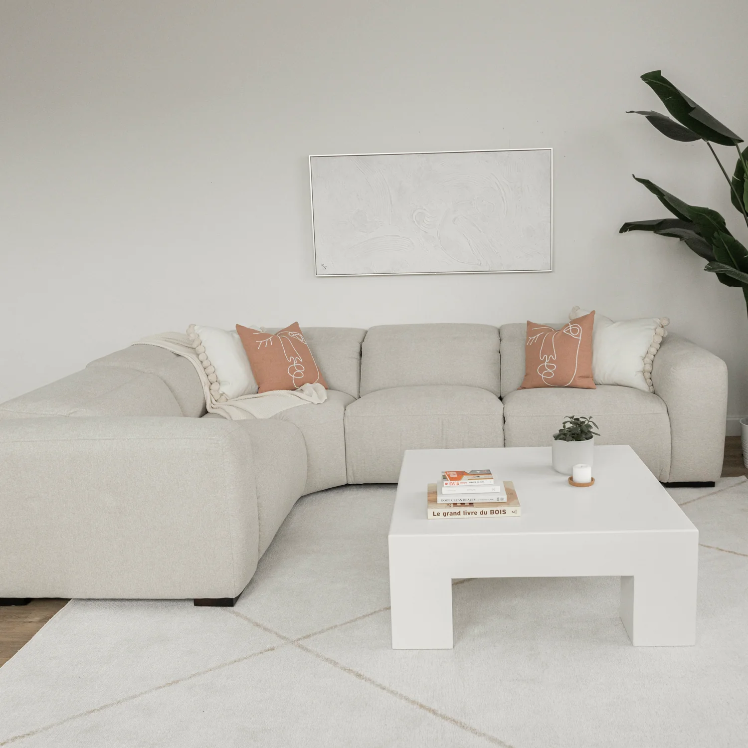 Modulaire inclinable Tampa en tissu sable - Image 4