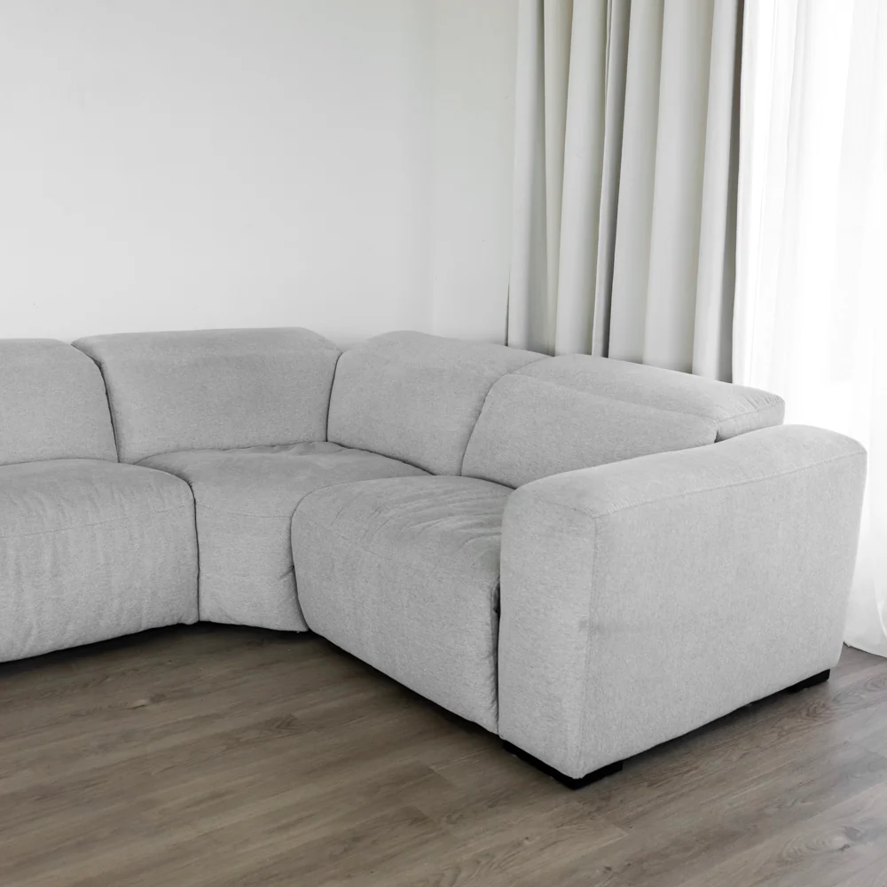 Modulaire 4 morceaux en tissu gris - Tampa - Image 3