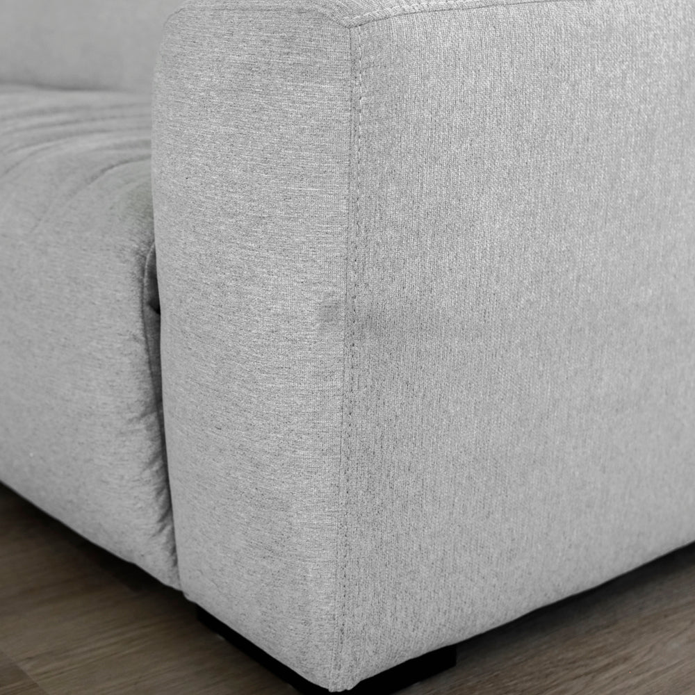 Modulaire 4 morceaux en tissu gris - Tampa - Image 4