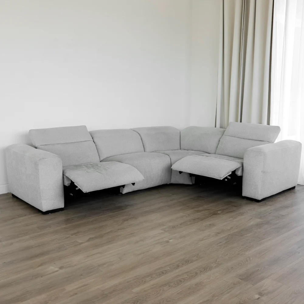 Modulaire 4 morceaux en tissu gris - Tampa - Image 5