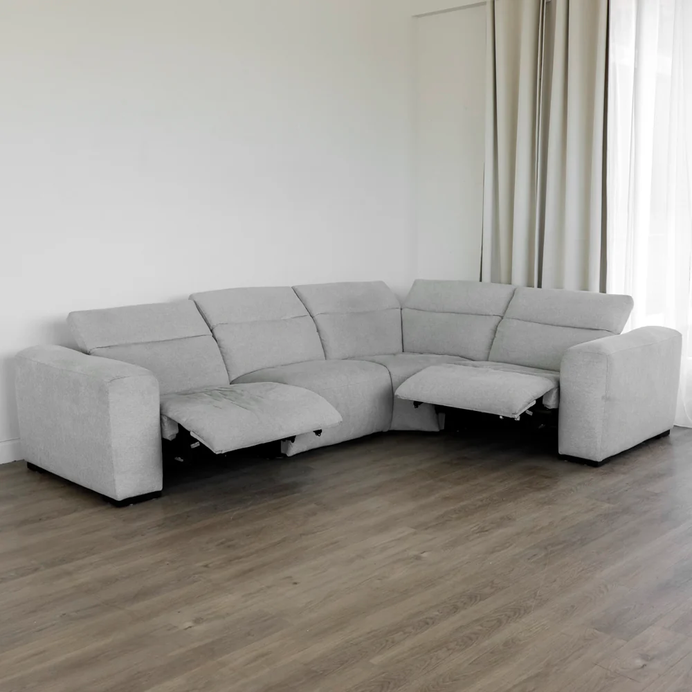 Modulaire 4 morceaux en tissu gris - Tampa - Image 7