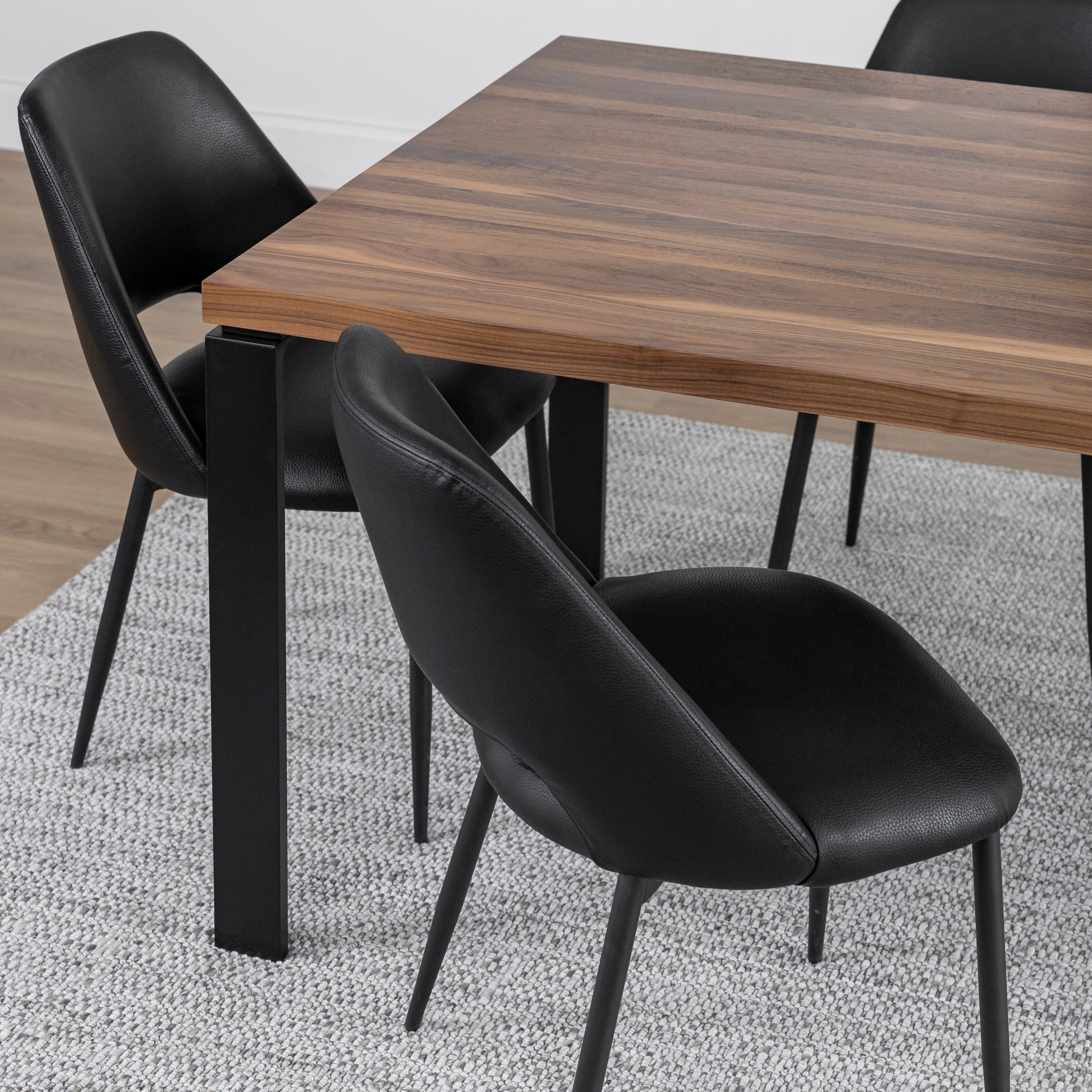 Table de cuisine en noyer naturel - Beauchamp - Image 10