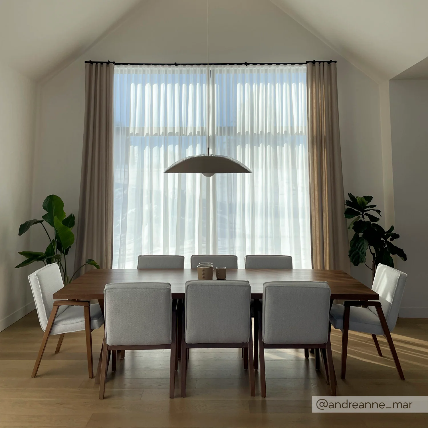 Table de cuisine en noyer massif - Beauchamp - Image 3