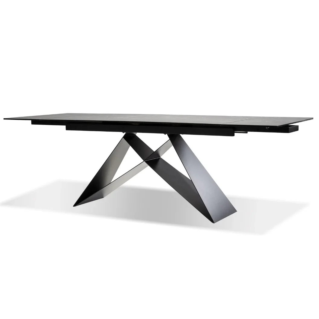 Table de cuisine extensible en céramique noire - Bellavance - Image 3