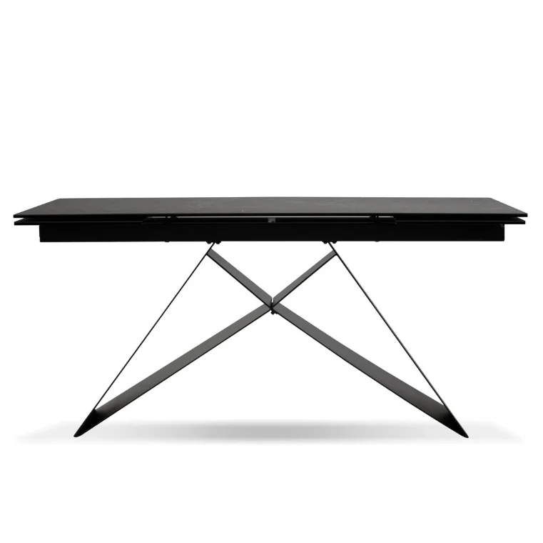 Table de cuisine extensible en céramique noire - Bellavance - Image 4