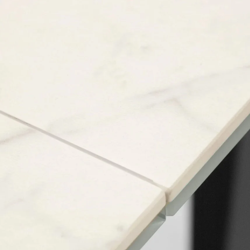 Table de cuisine extensible en céramique blanche - Bellavance - Image 6