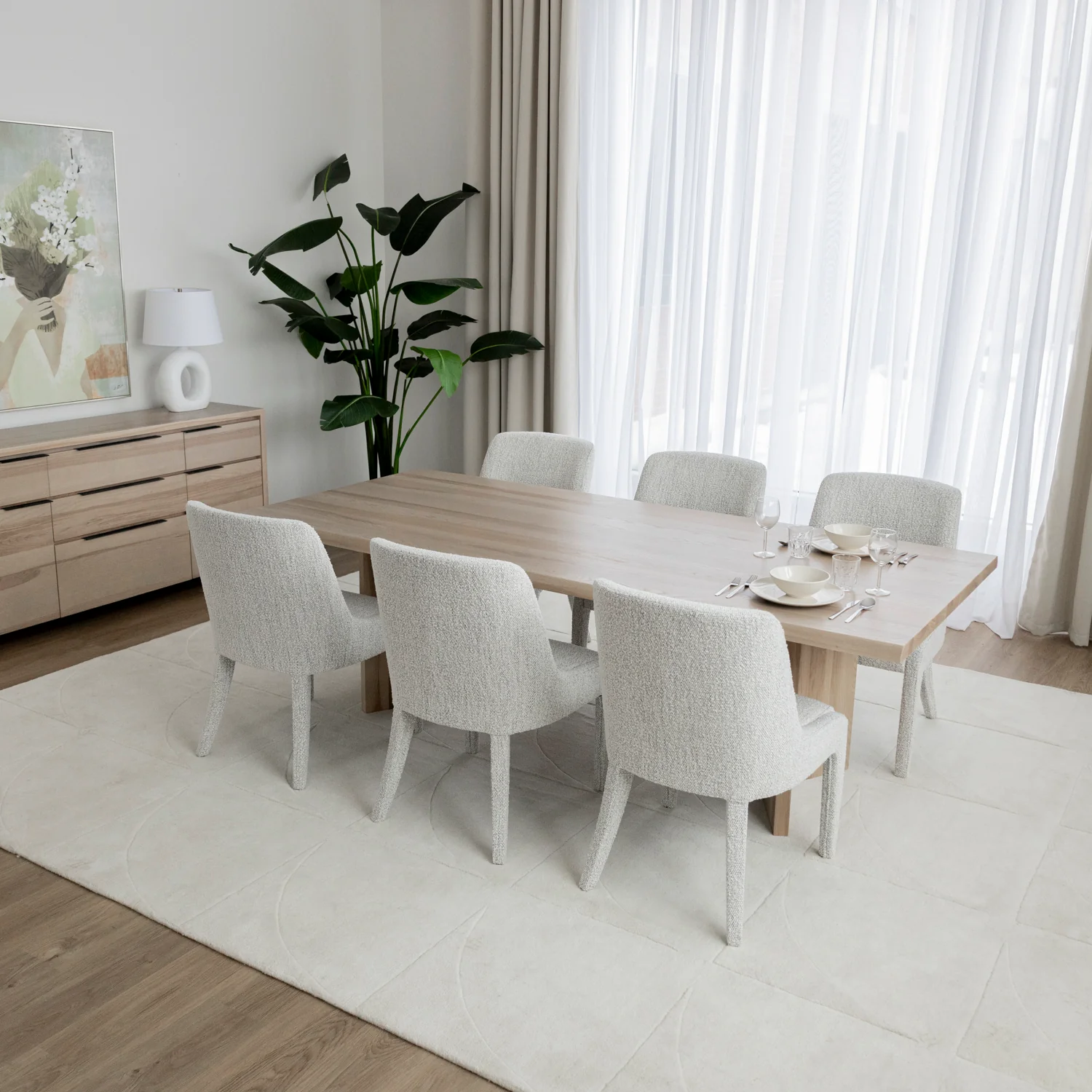 Table de cuisine en frêne houblon - Bellerose - Image 5