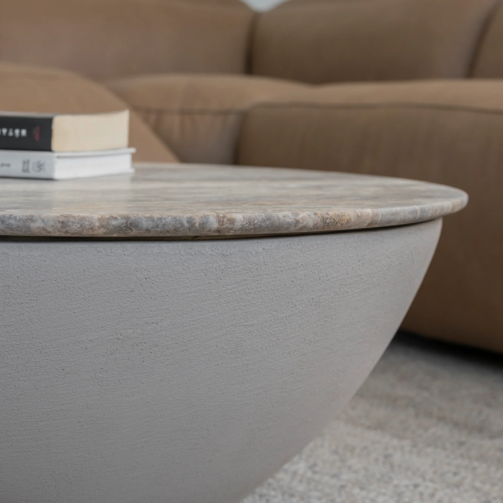 Table basse en travertin - Earl - Image 6