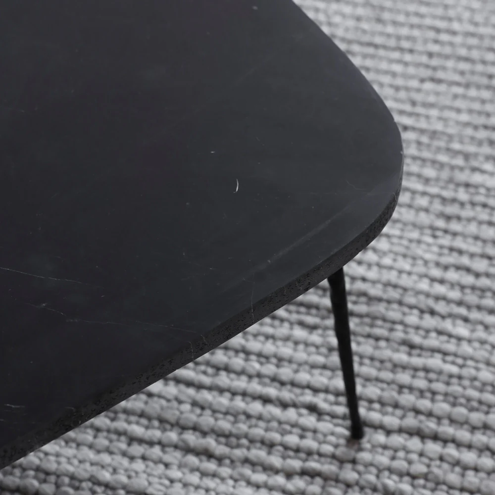Table basse en marbre noir - Roxboro (petite) - Image 5
