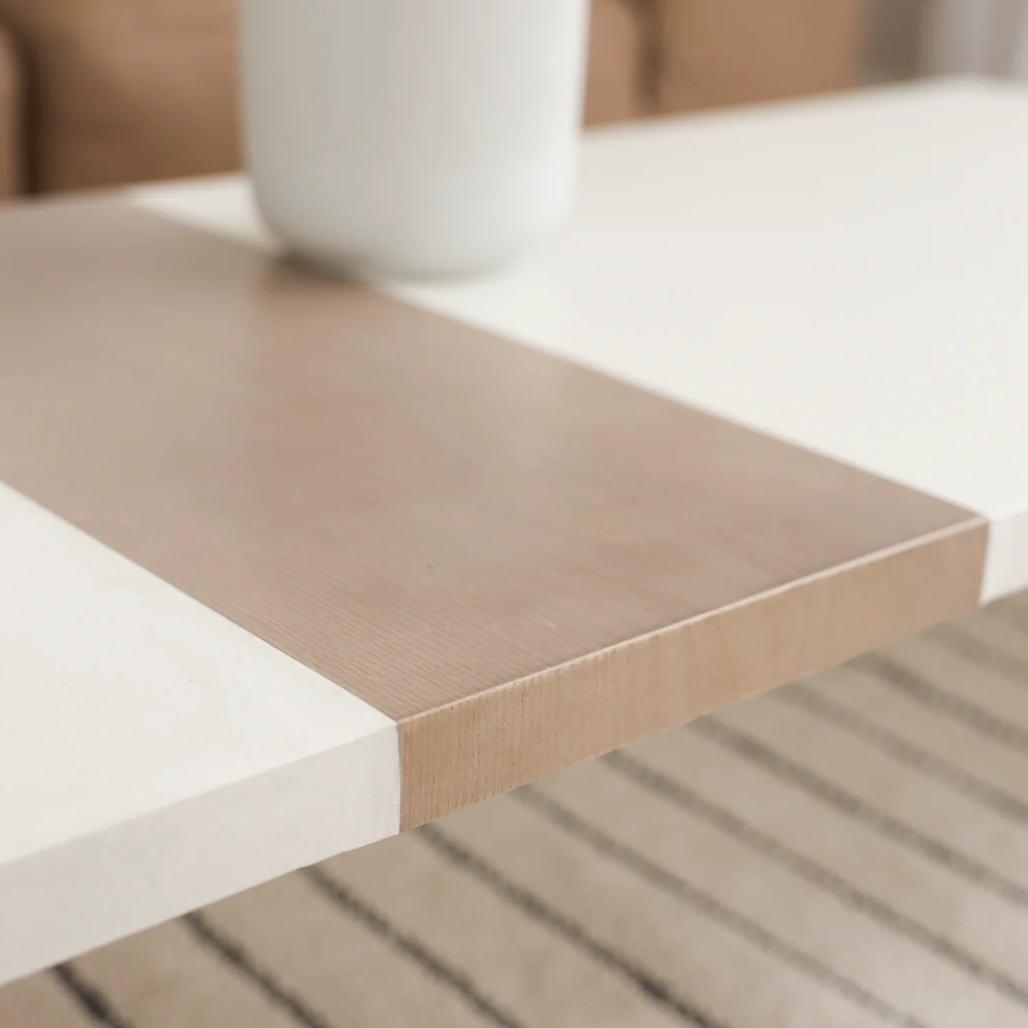 Table basse en béton et frêne houblon - Simone - Image 3