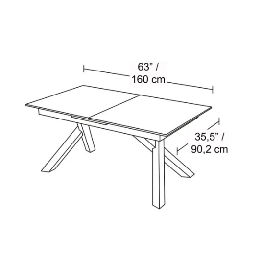 Table de cuisine en céramique noire - Portneuf - Image 13