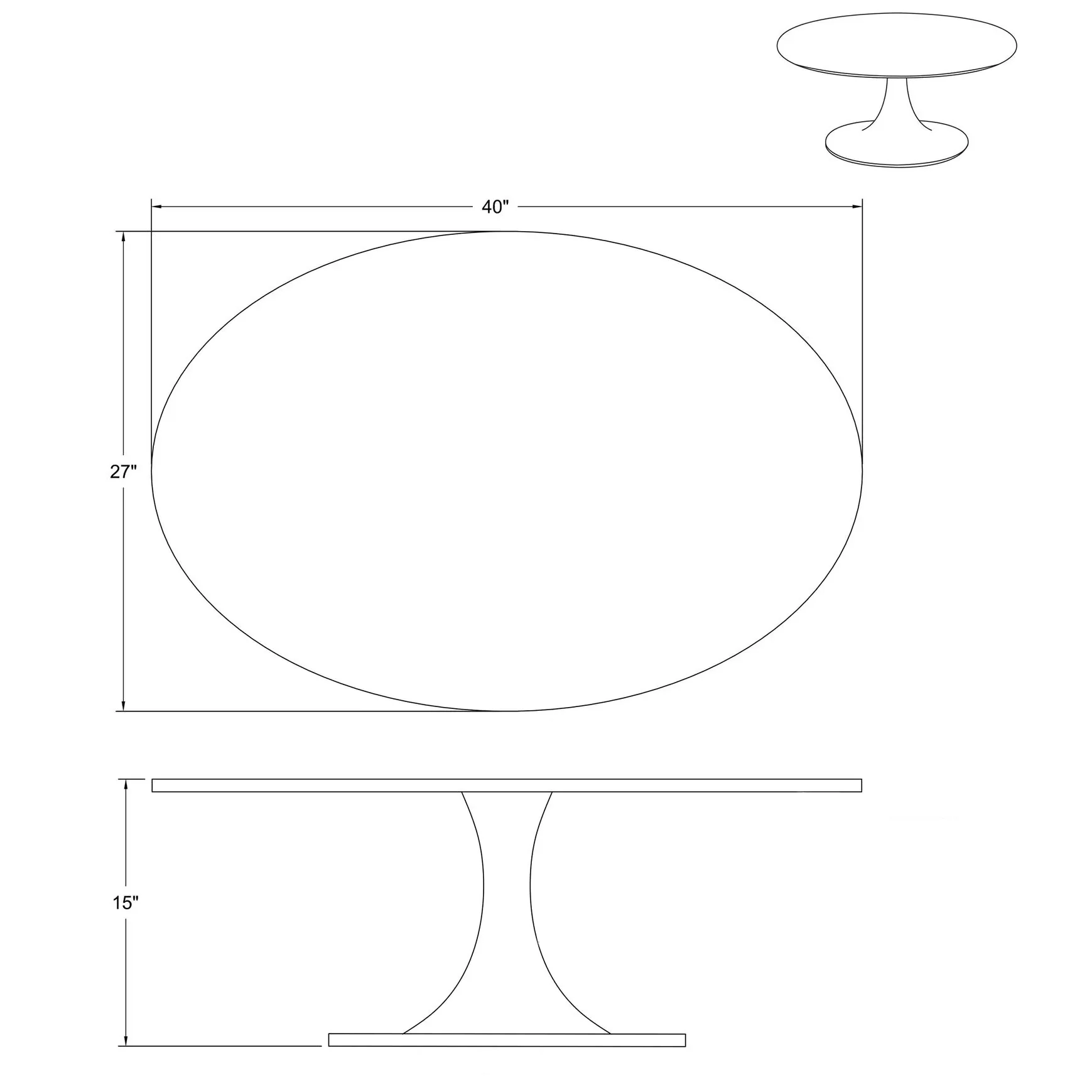Table de salon en marbre blanc - Aline - Image 7